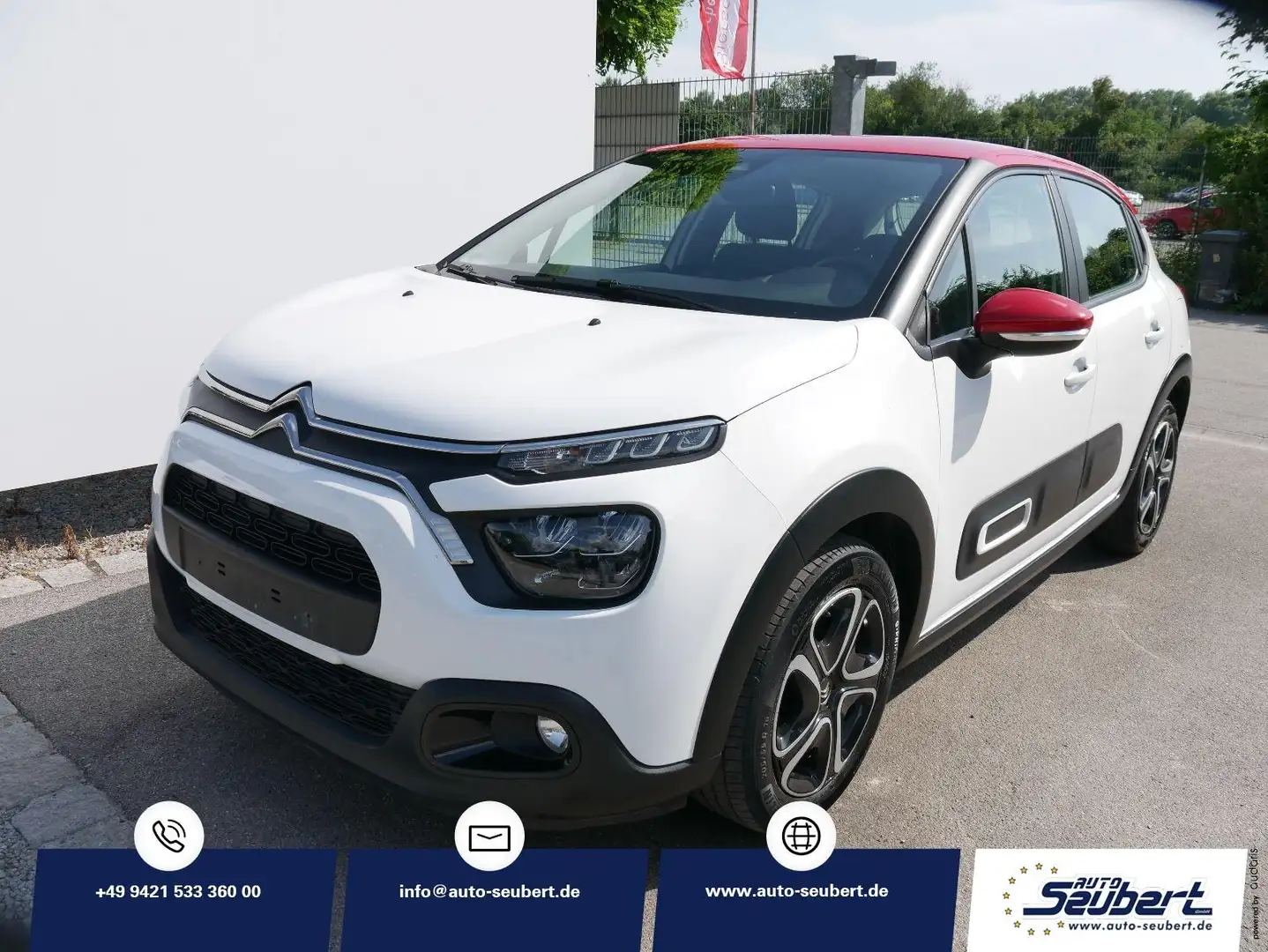 Citroen C3 PureTech *NAVI*PDC-HINTEN*LED*KLIMA*RADIO*BLUETOOT Rojo - 1