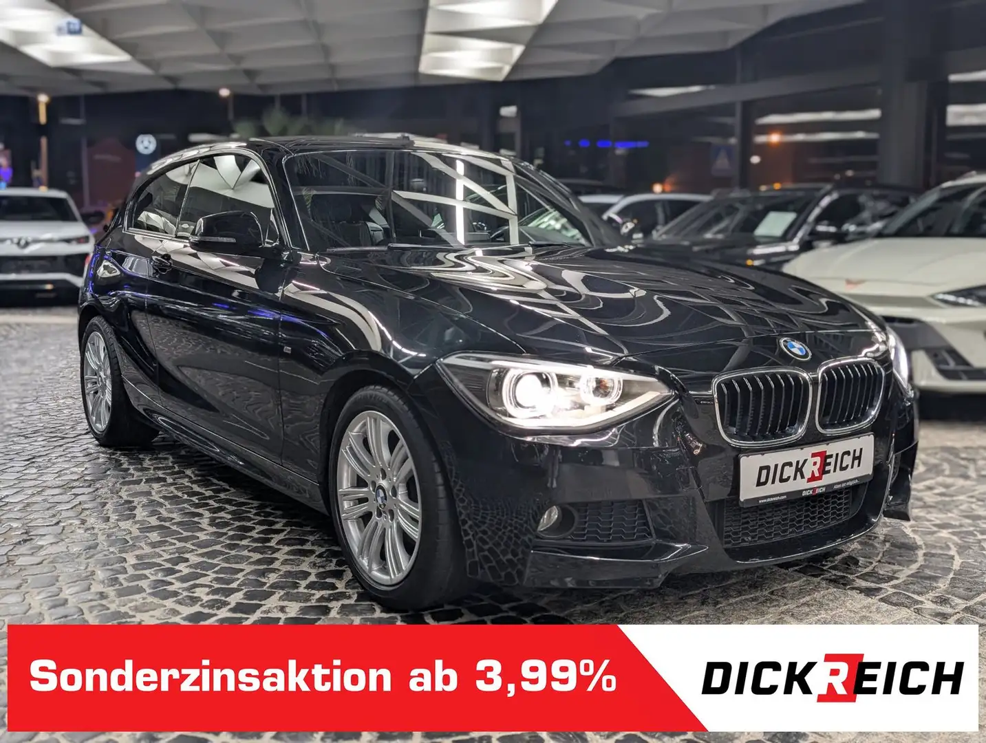 BMW 118 i M Sport BI-XENON NAVI TEMP PDC Org. 77 TKm Negro - 1