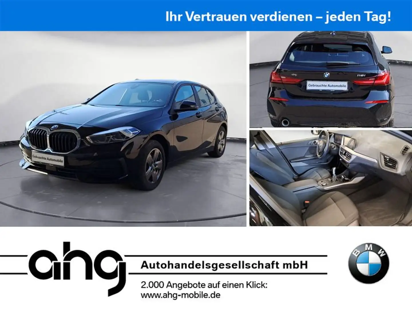BMW 118 i Advantage Klimaaut. PDC Sitzhzg. Vorn Noir - 1