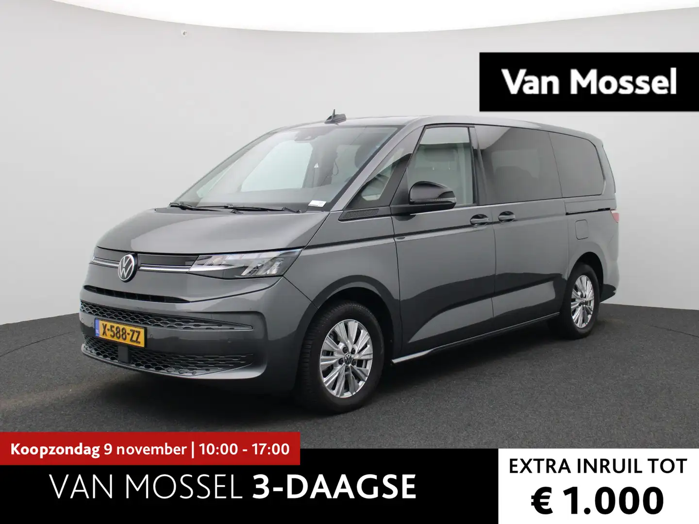 Volkswagen T7 Multivan 1.4 eHybrid L2 Life Edition 218 PK | Airco | 7 Zit Gris - 1