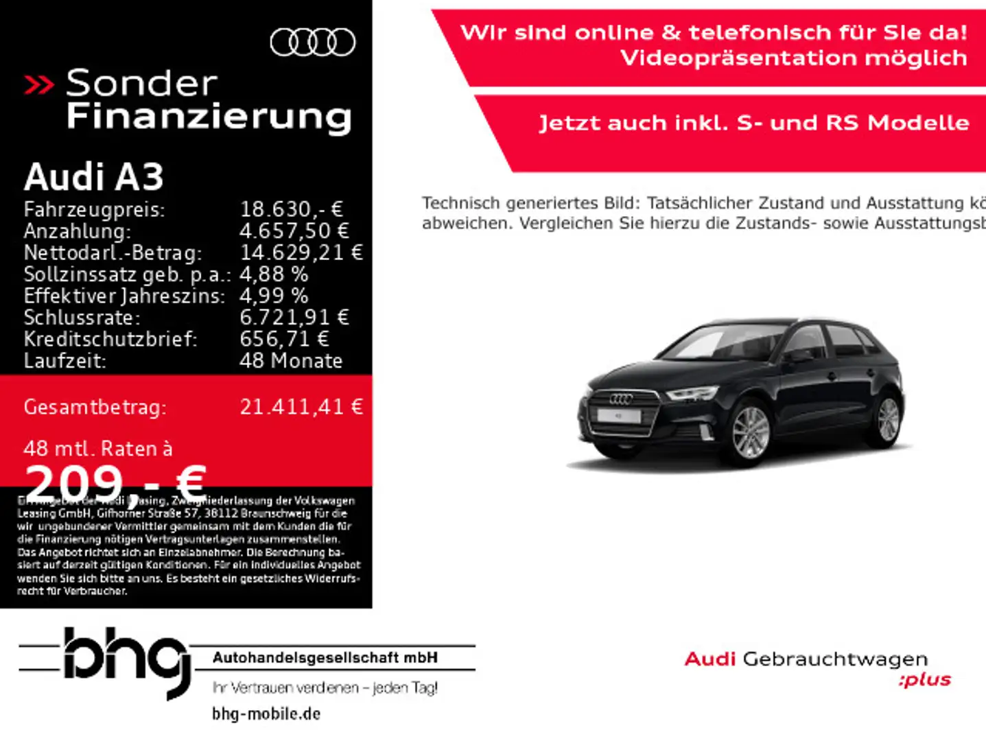 Audi A3 35 TFSI cylinder on demand Sportback sport Noir - 1