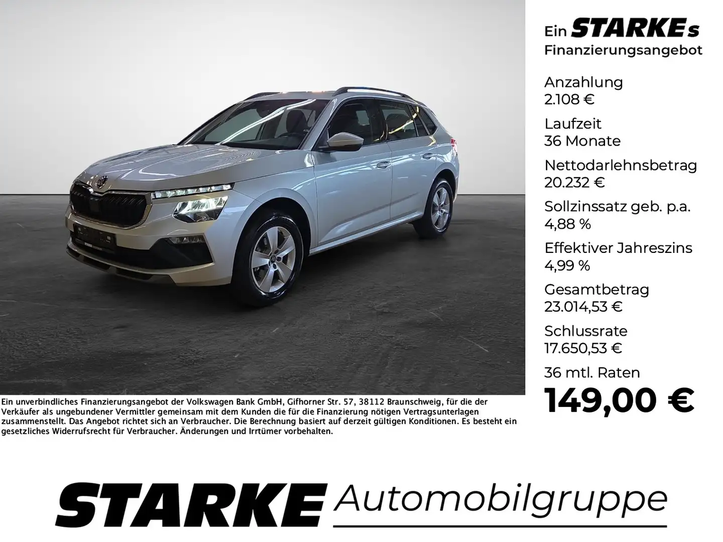 Skoda Kamiq 1.0 TSI DSG Selection Argent - 1