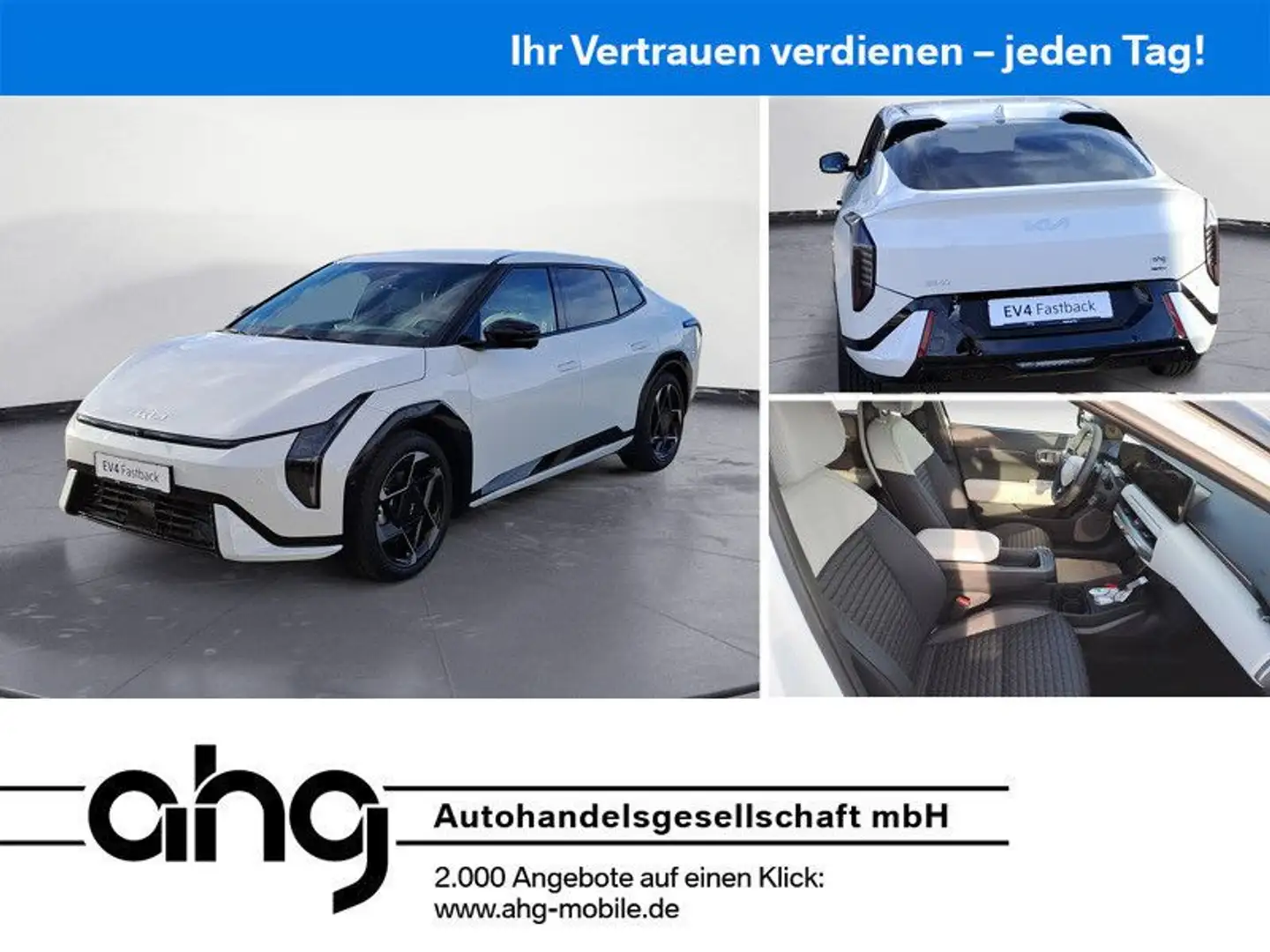 Kia EV4 h Fastback GT-Line Frontantrieb AKTION AKTIO Blanc - 1