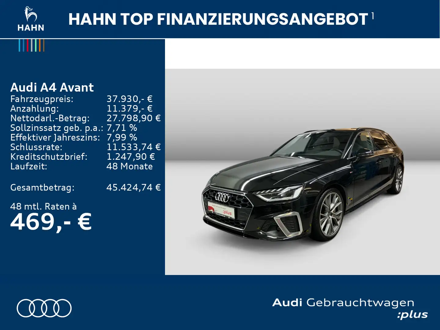 Audi A4 40 TFSI quattro S line AHK Matrix Virtu Schwarz - 2