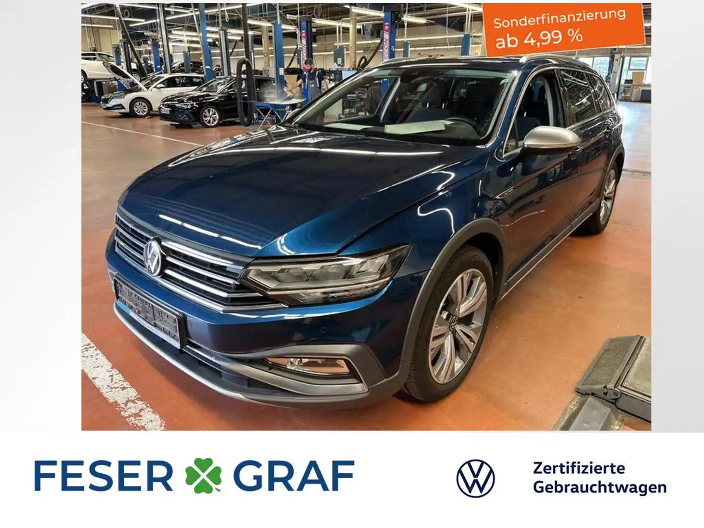 Volkswagen Passat Variant Alltrack 4MOTION 2.0 TDI 7-DSG AHK KAMERA KEYLESS Blau - 1