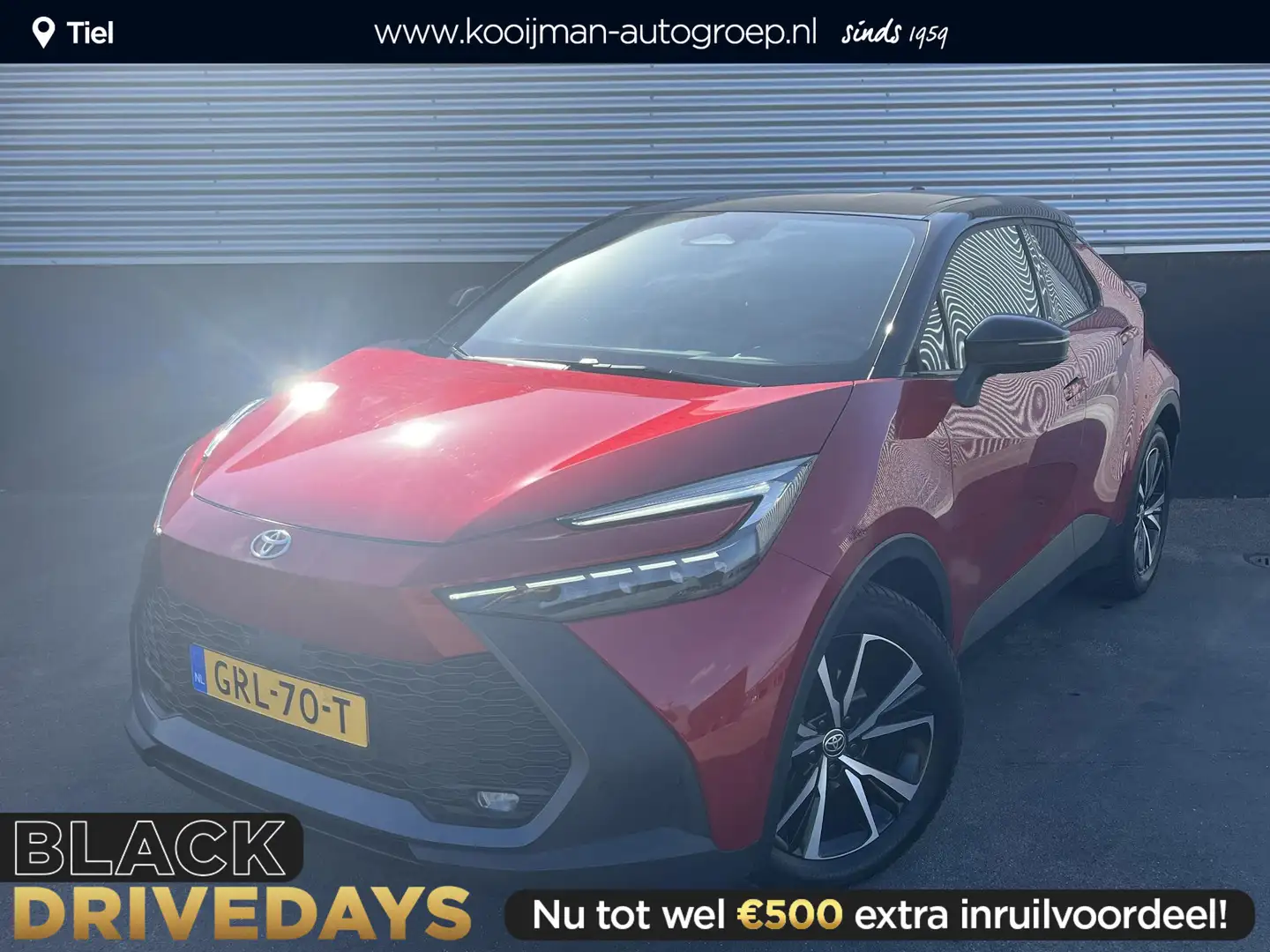 Toyota C-HR 1.8 Hybrid 140 First Edition NL-auto, 1e eign. App Rouge - 1