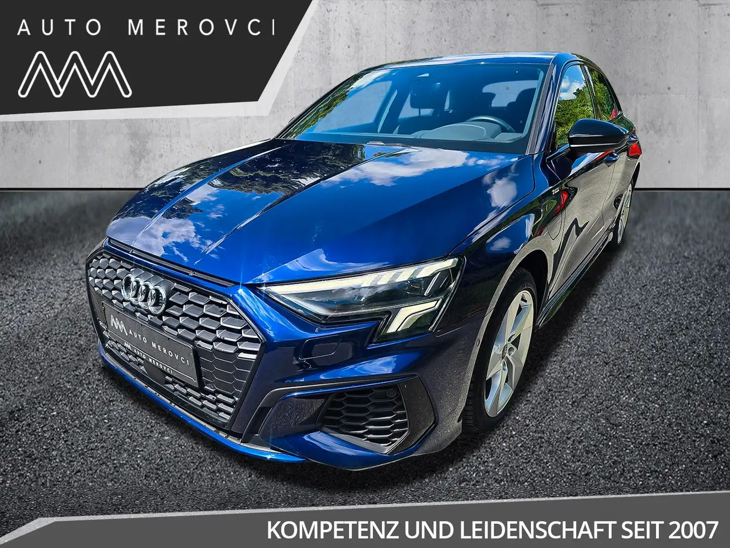 Audi A3 40 TFSI e S-tronic S-Line/Matrix LED/Navi/ Blau - 1