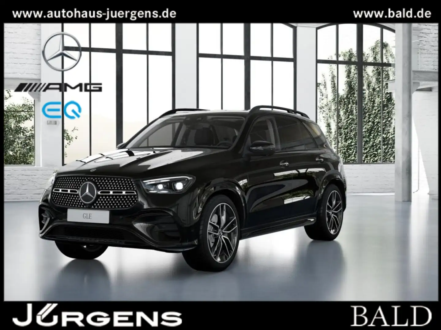Mercedes-Benz GLE 400 e 4M AMG-Sport/Pano/Distr/AHK/Night/22" Zwart - 1
