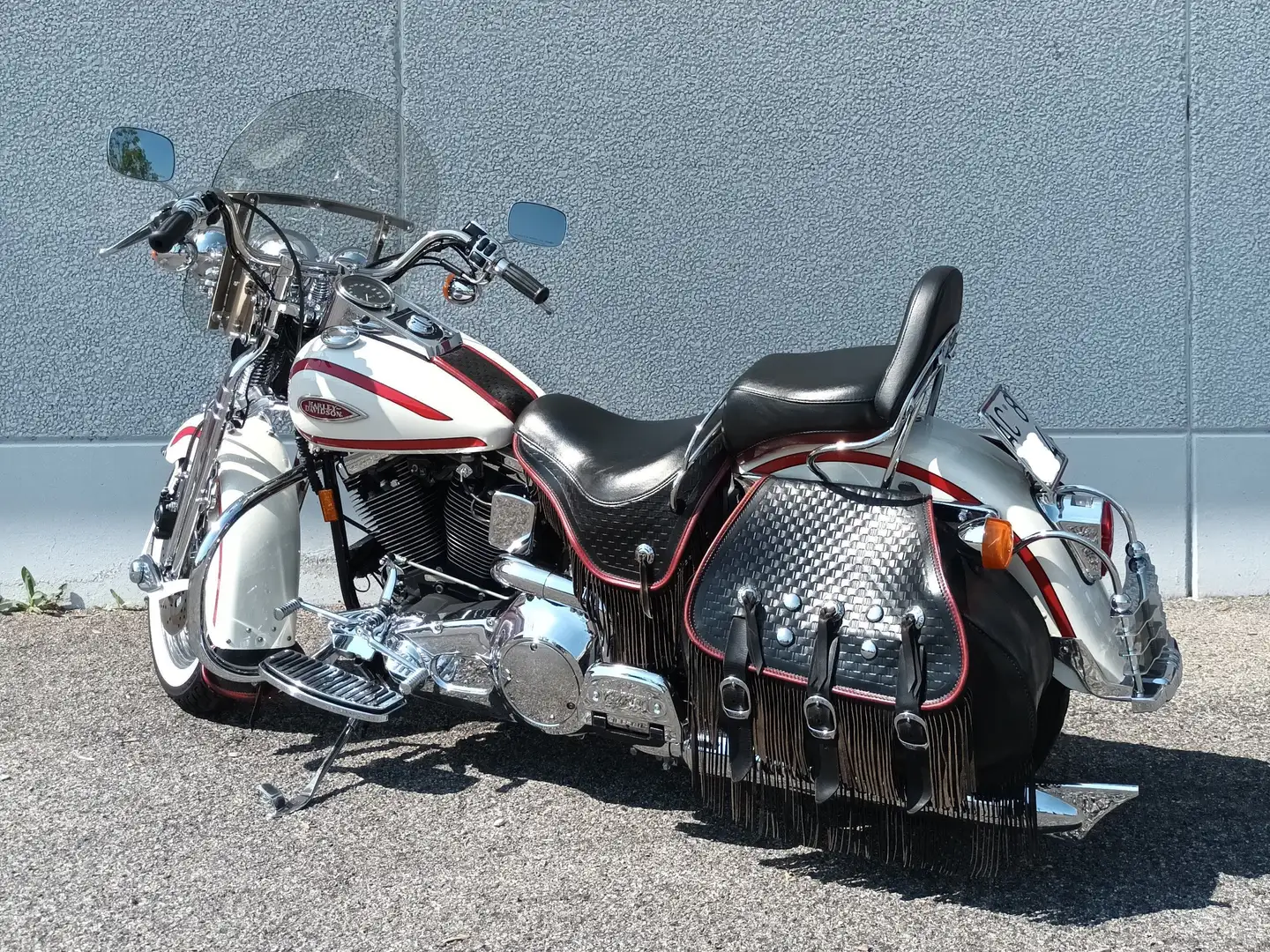 Harley-Davidson Heritage Springer FLSTS DEL 1997 Biały - 2