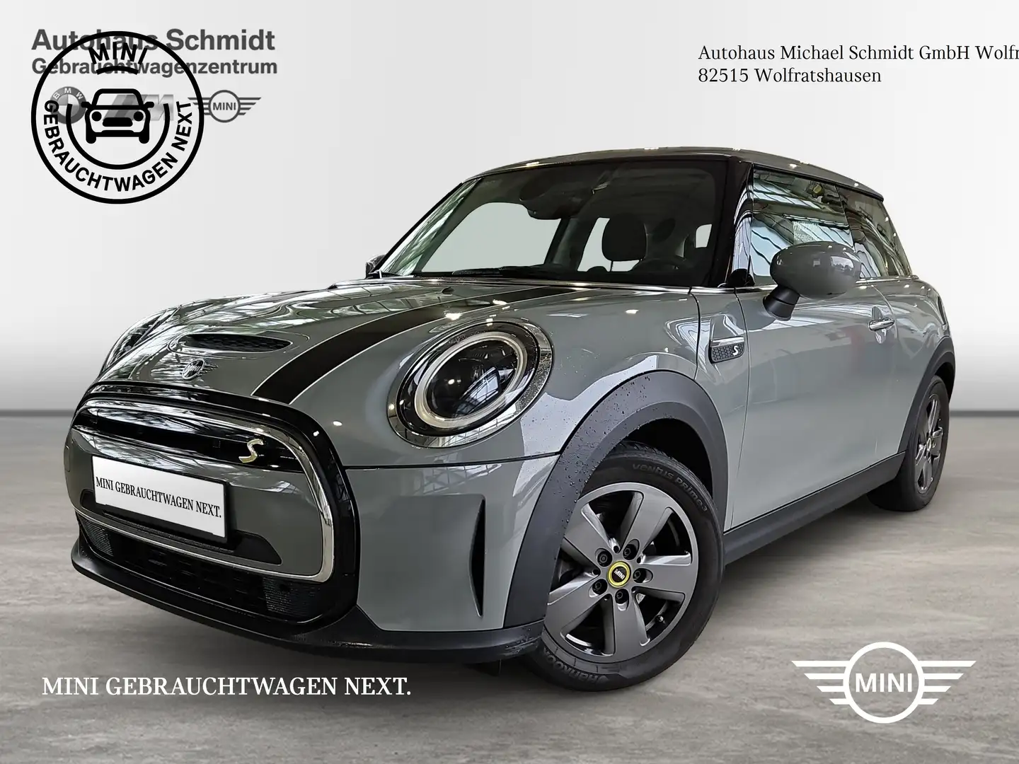 MINI Cooper SE Hatch DAB LED Navi Tempomat Klimaaut. Gris - 1