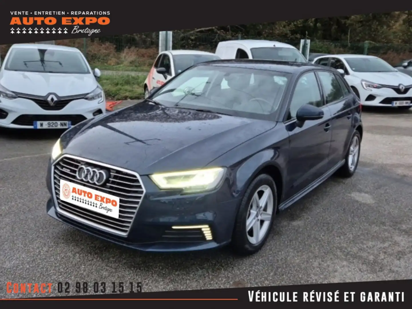 Audi e-tron 40 E-TRON 204CH BUSINESS LINE S TRONIC 6 EURO6D-T Bleu - 1