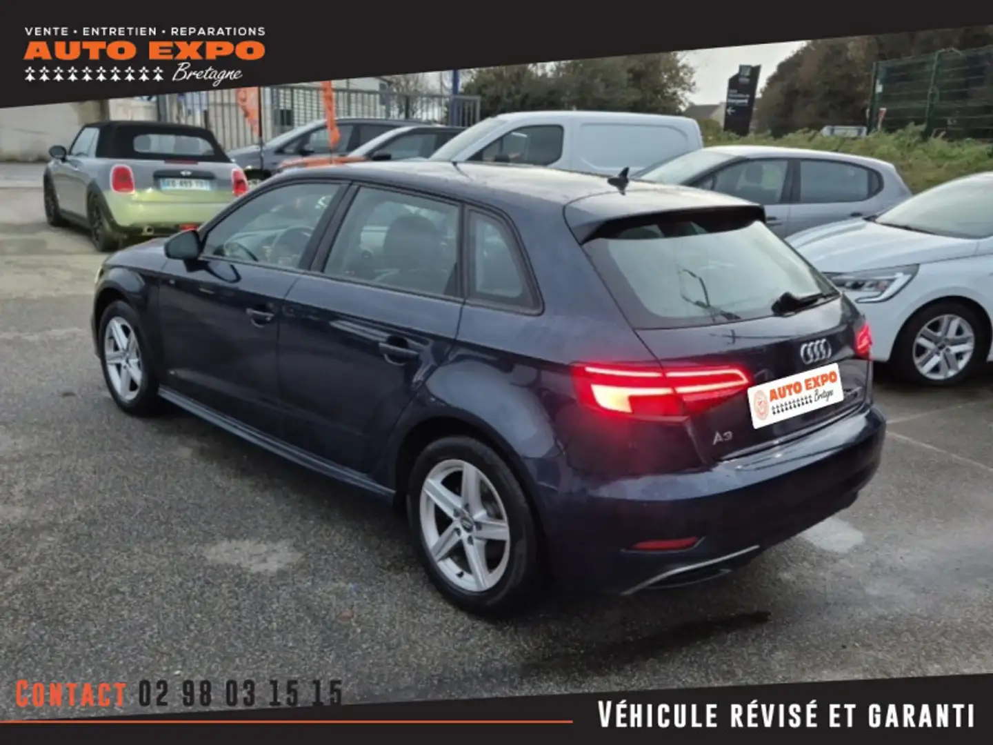 Audi e-tron 40 E-TRON 204CH BUSINESS LINE S TRONIC 6 EURO6D-T Bleu - 2