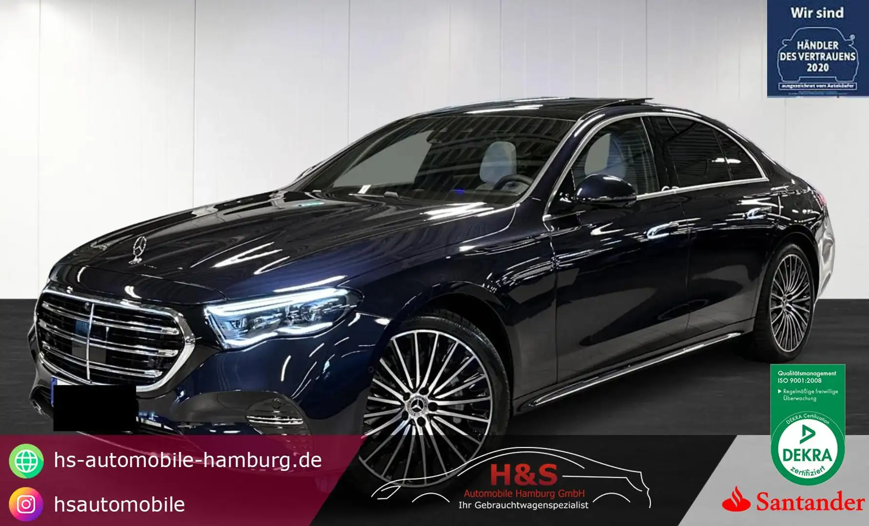 Mercedes-Benz E 300 de 4Matic Exclusive Premium Blau - 1