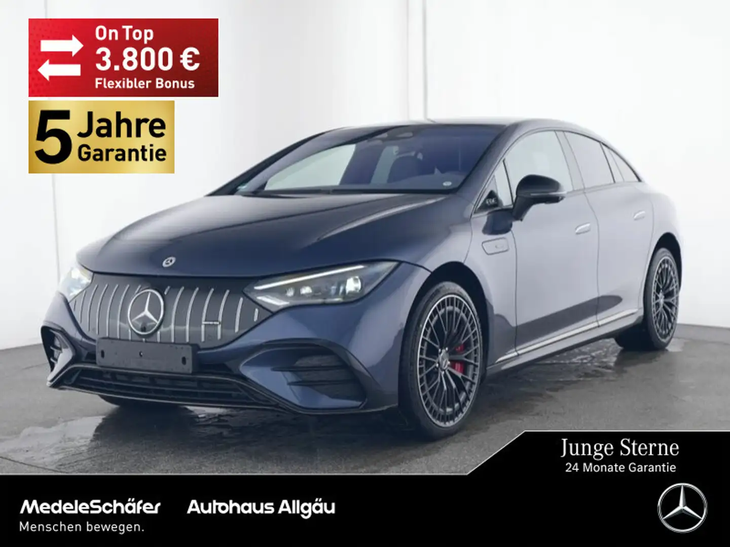 Mercedes-Benz EQE 43 EQE 43 AMG 4M Night 21" HuD HYPER AHK Airmatic LED Azul - 1
