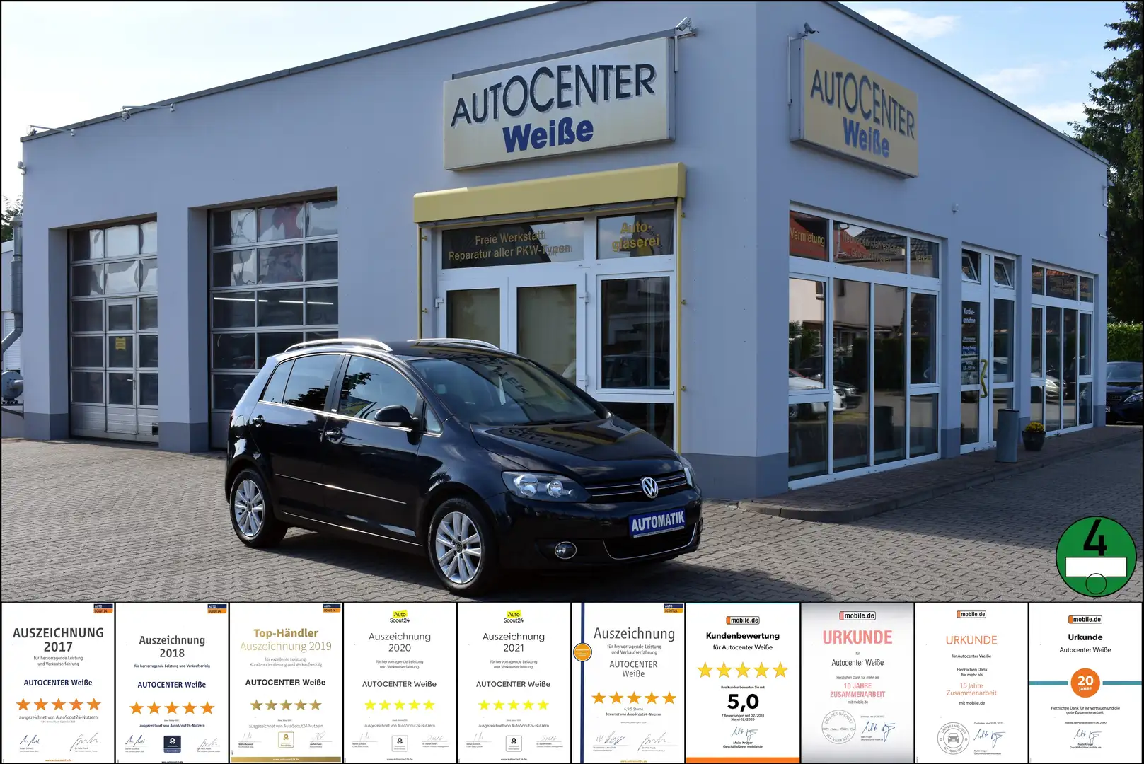 Volkswagen Golf Plus Style TÜV 05/27 Automatik Garantie AHK Navi Blau - 1