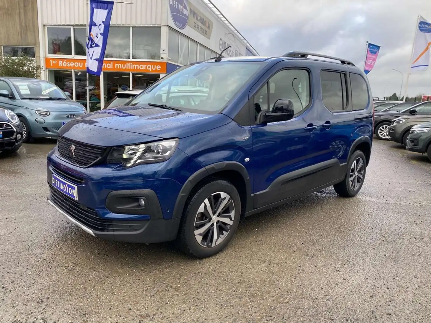 Peugeot Rifter GT - STANDARD 1.5 BLUEHDI - 100 N1 - CAMERA - ANGLE MORT Bleu - 1