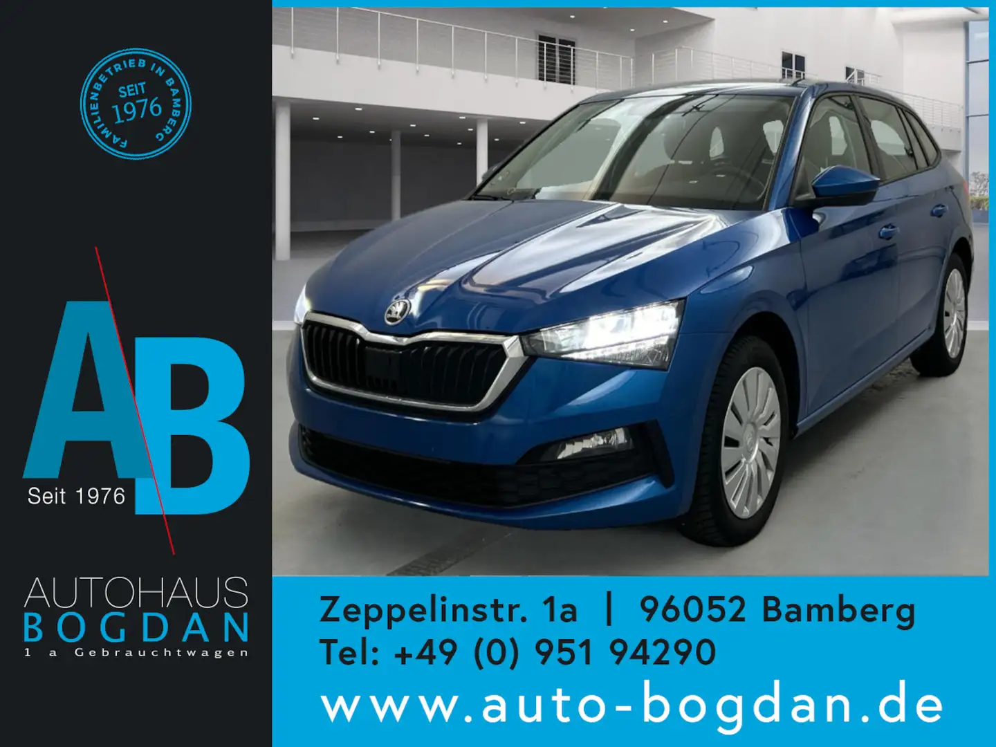 Skoda Scala Ambition*Automatik*LED*Tempomat*SHZ*AHK* Blauw - 1