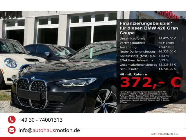 BMW 420 Gran Coupe d facelift Navi Kamera LED El. Heckklap