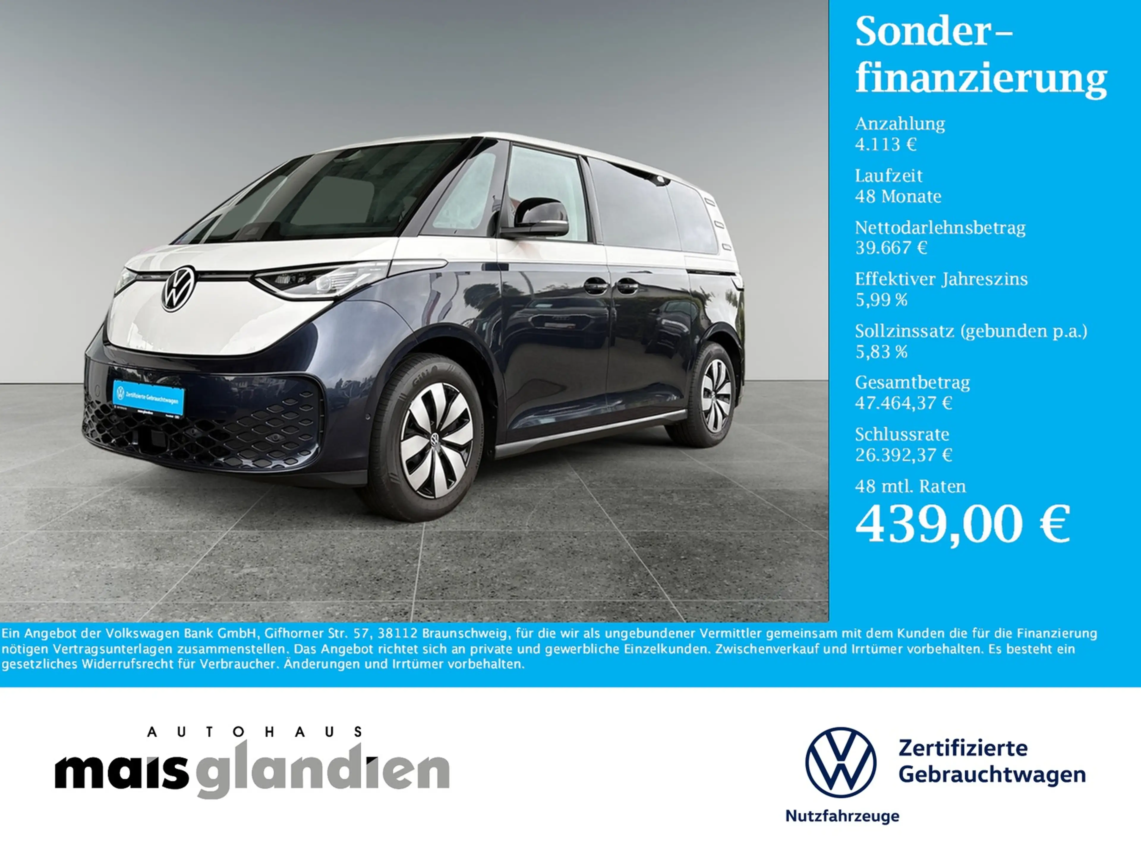 Volkswagen ID. Buzz ID.Buzz 210 kW Pro AHK IQ.Light H&K HUD Navi — photo 2