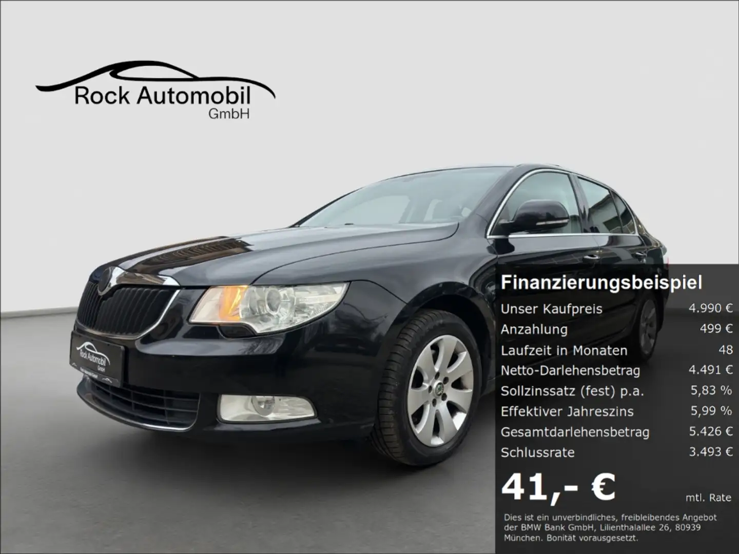 Skoda Superb Ambition 2,0 TDI TÜV NEU Schwarz - 1