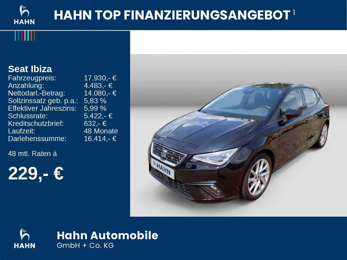SEAT Ibiza 1.0TSI FR LED Navi Beats Sitzh App-Connect Schwarz - 2