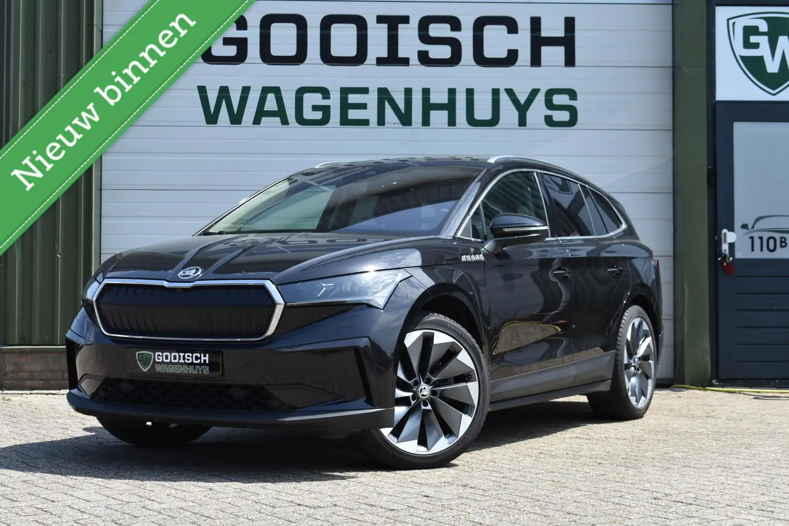 Skoda Enyaq iV 80 204 PK | Leder | Memory | LED |21'' LMV | Zwart - 1