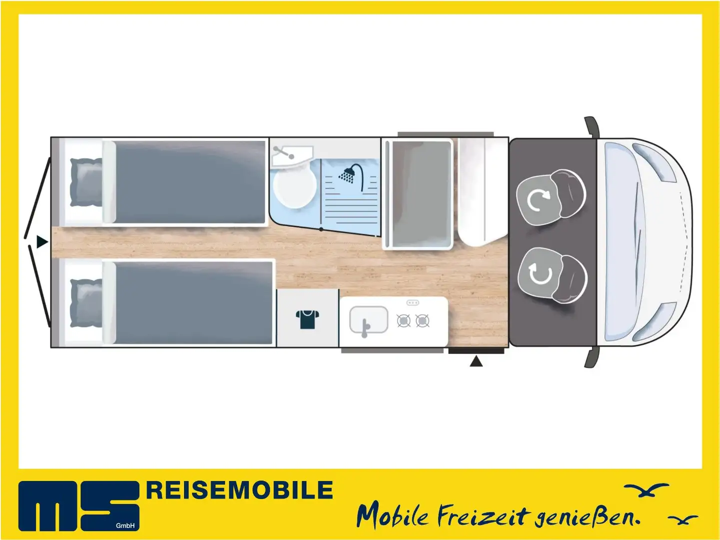 Chausson V697 FIRST LINE / -2025- / 140PS / EINZELBETTEN Blanc - 2