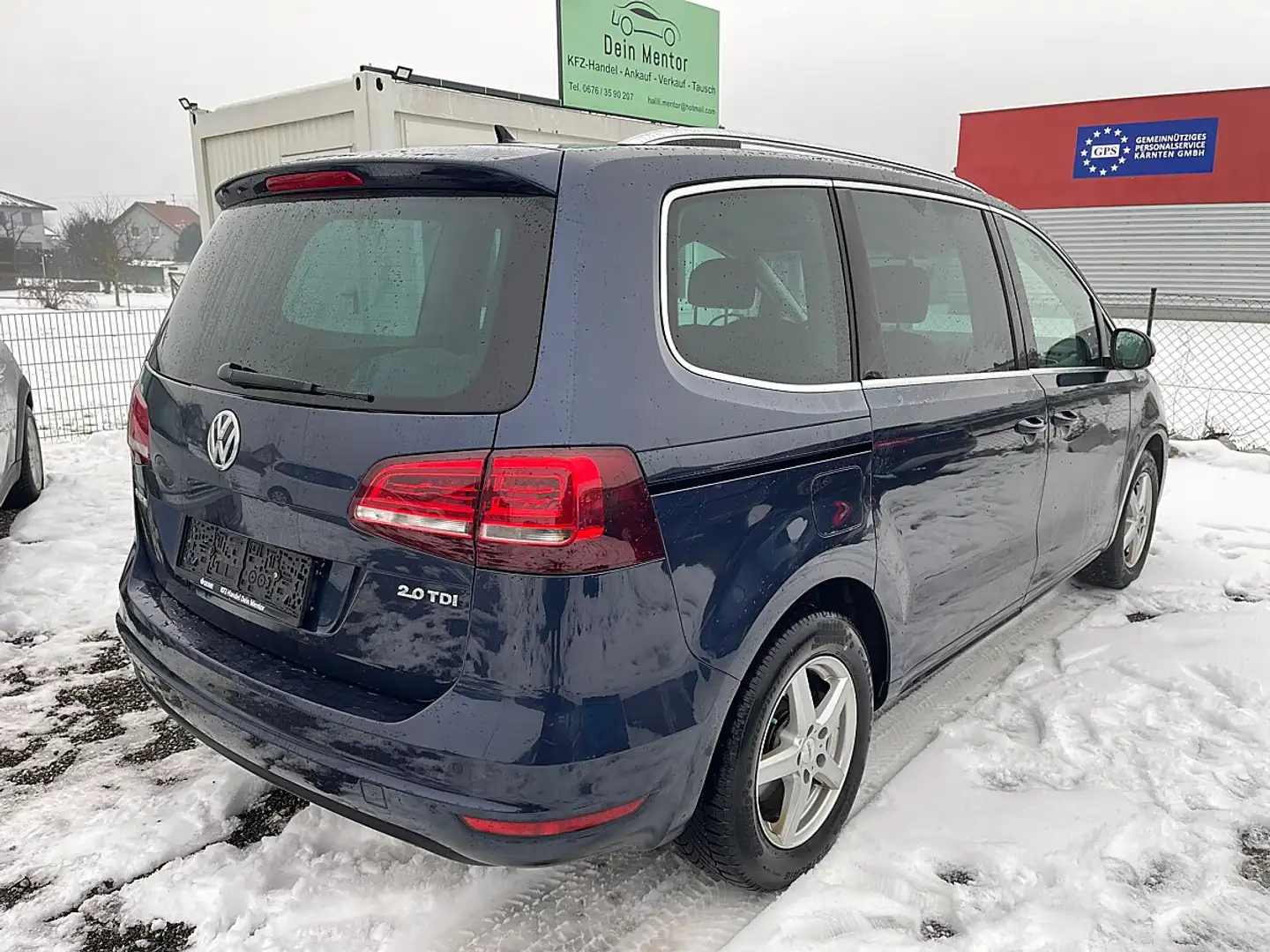Volkswagen Sharan Comfortline BMT SCR 2,0 TDI Blau - 2