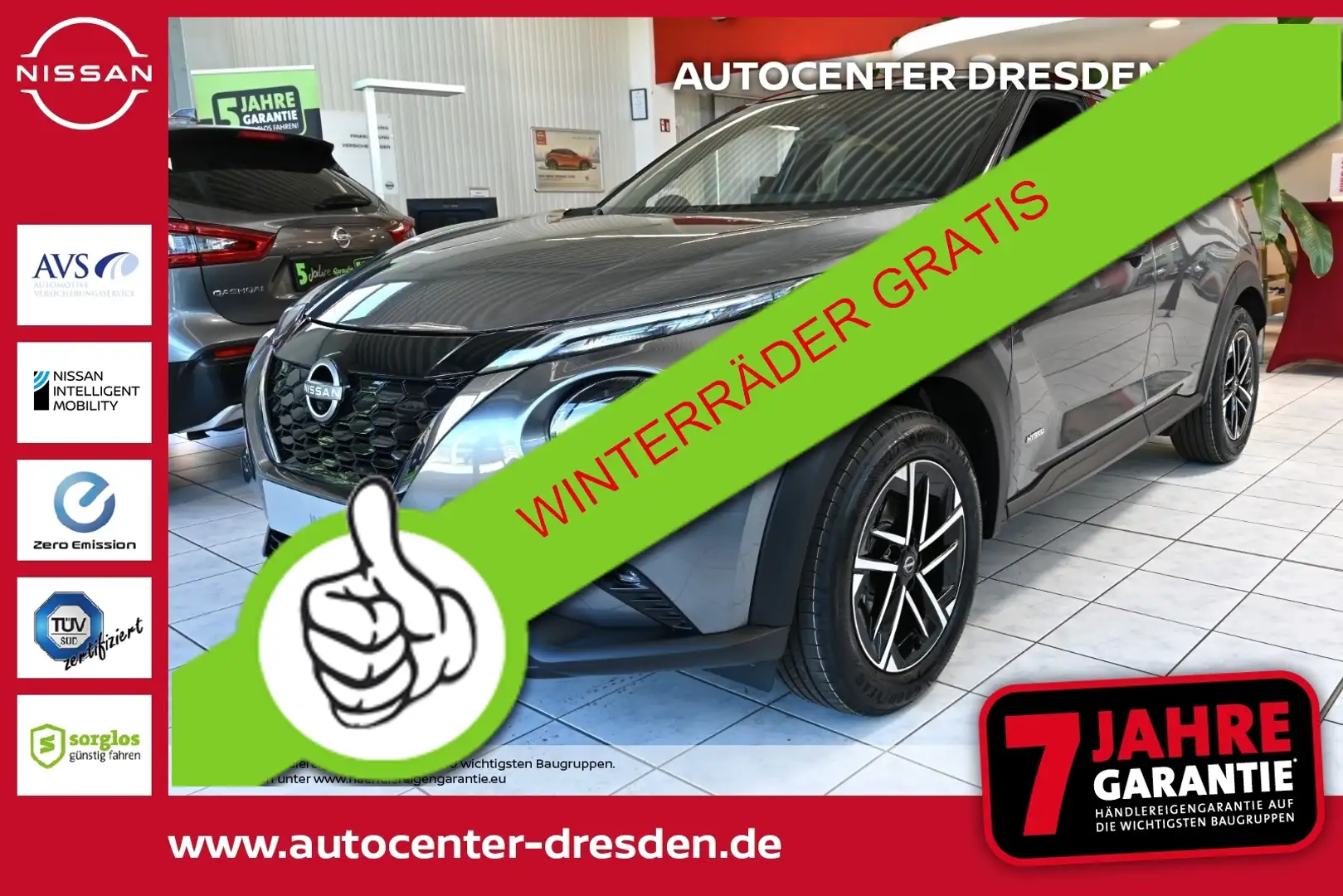 Nissan Juke 1.6 HYBRID 143 PS N-Connecta Kam WinterP Grau - 1