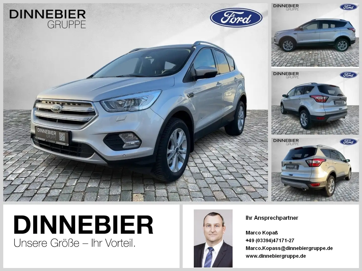 Ford Kuga Titanium 1.5 EB*Freisprechanlage Sitzheizung PPS N Argent - 1