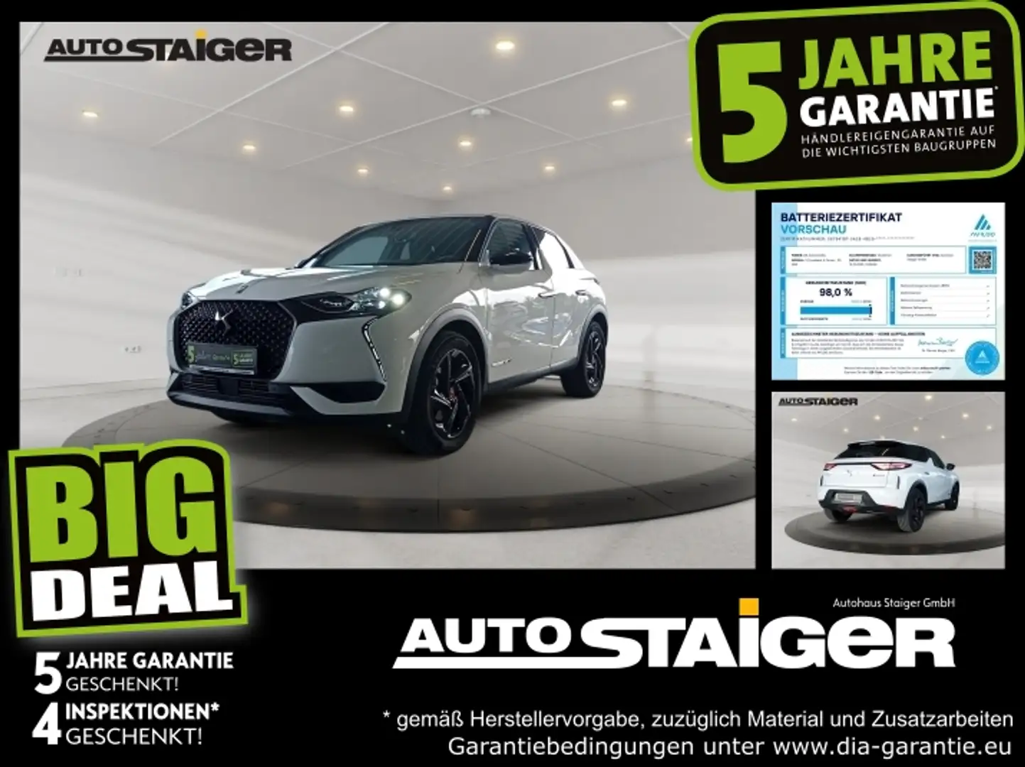 DS Automobiles DS 3 Crossback DS3 Crossback Performance Line + LM*Navi* Weiß - 1