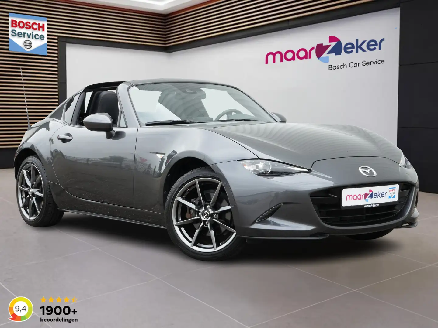 Mazda MX-5 RF 2.0 184pk GT-M ✅Dodehoek✅Stoelverw.✅Navi✅Camera Grijs - 1