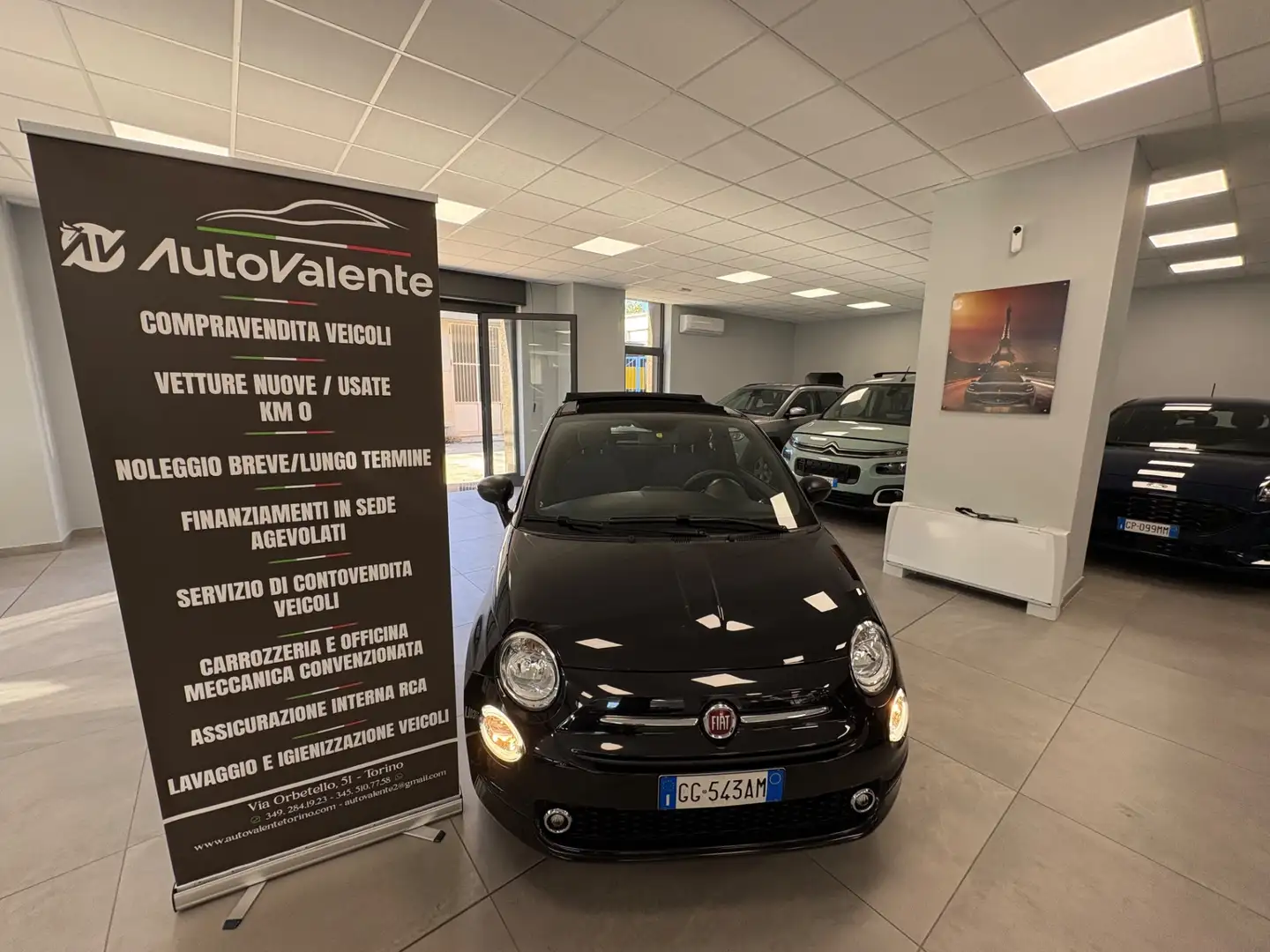 Fiat 500 500 1.0 Hybrid Pop Schwarz - 2