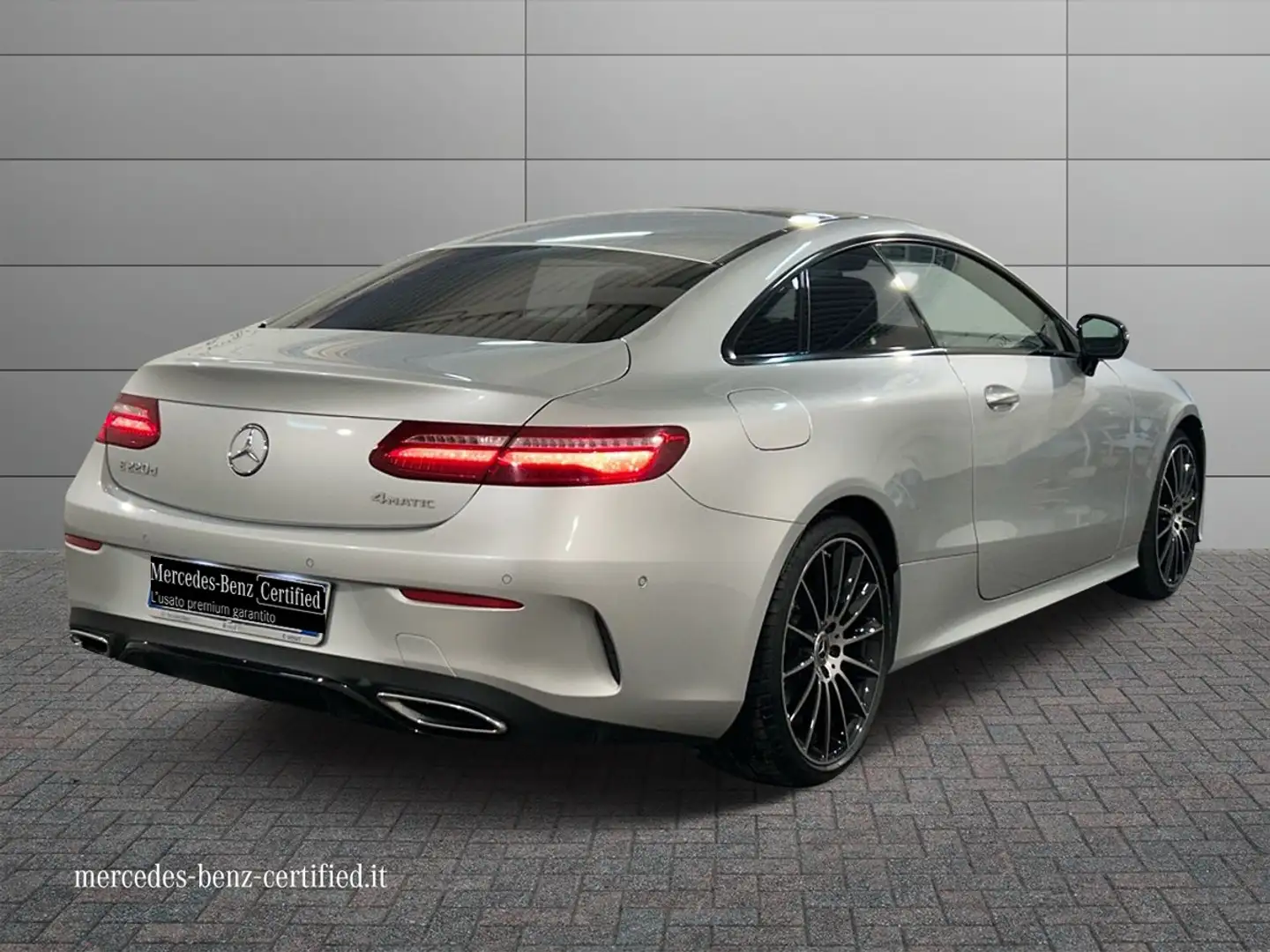 Mercedes-Benz E 220 E coupe 220 d Premium 4matic auto Argent - 2