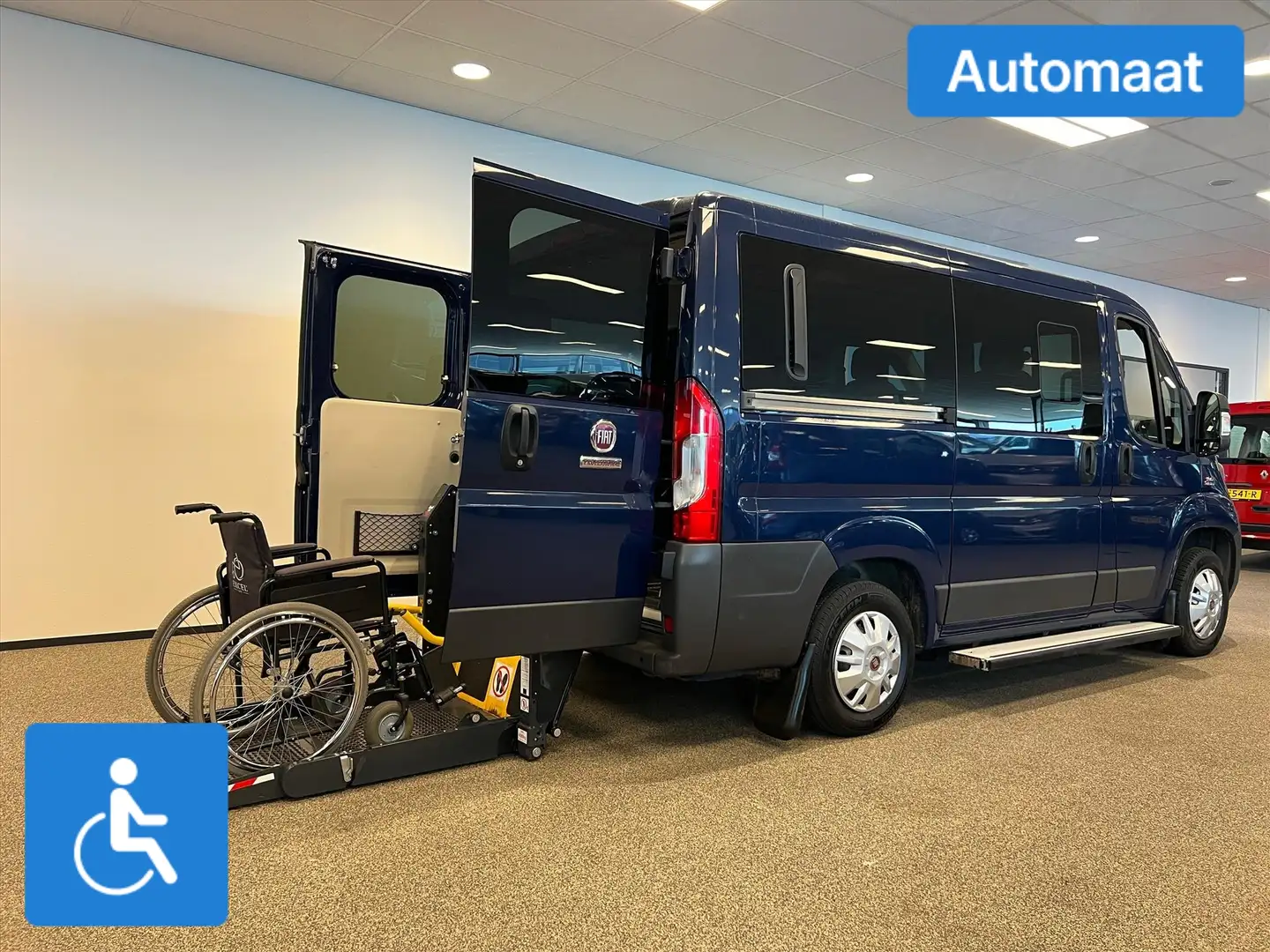 Fiat Ducato L1H1 Rolstoelbus Automaat Blauw - 2
