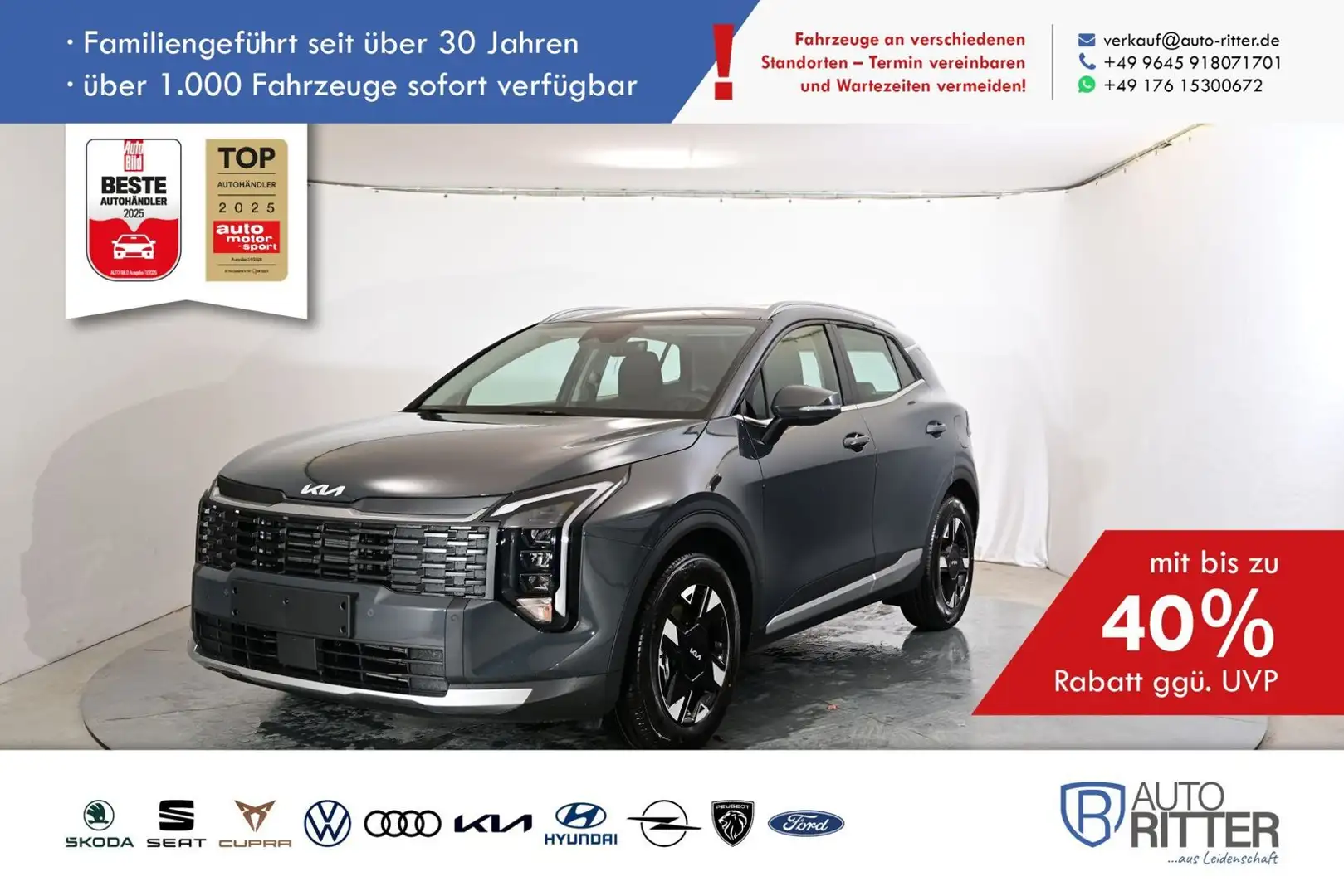 Kia Sportage LX Plus ACC|RFK|LED|Navi|Carplay|Kli... Grau - 1