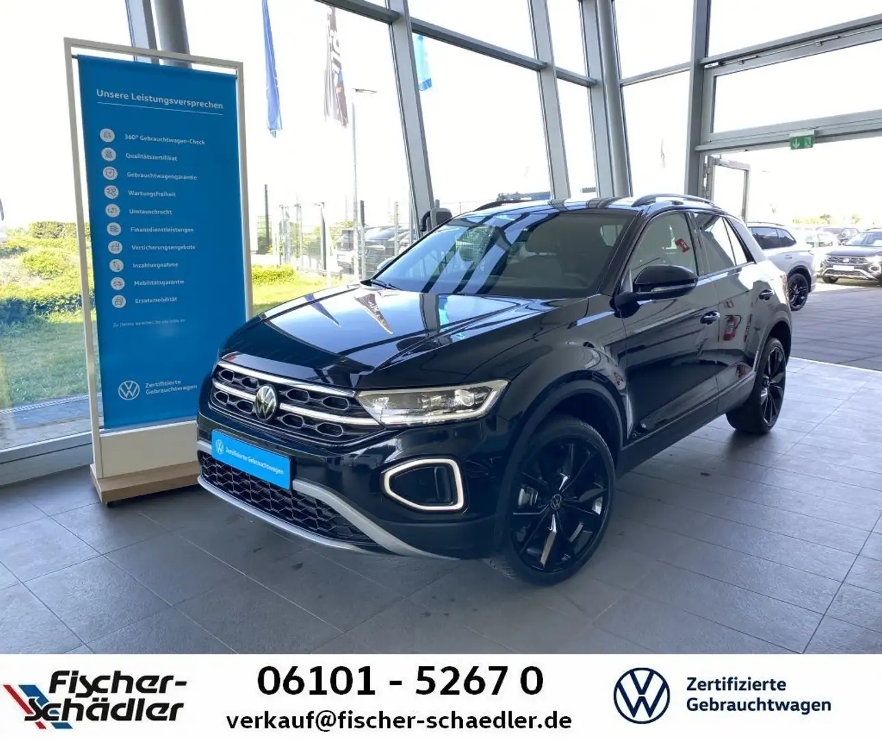 Volkswagen T-Roc T-ROC Style 1.5TSI*DSG*"19"*BlackStyle*IQLight*N Schwarz - 1