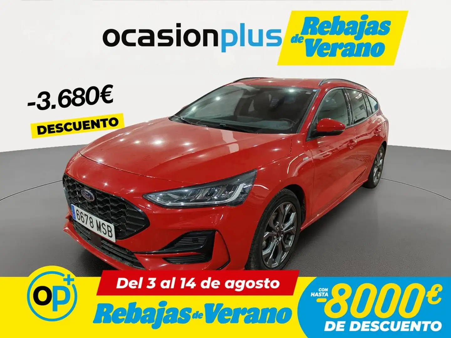 Ford Focus Sportbreak 1.0 Ecoboost MHEV ST-Line 155 Aut. Rojo - 1