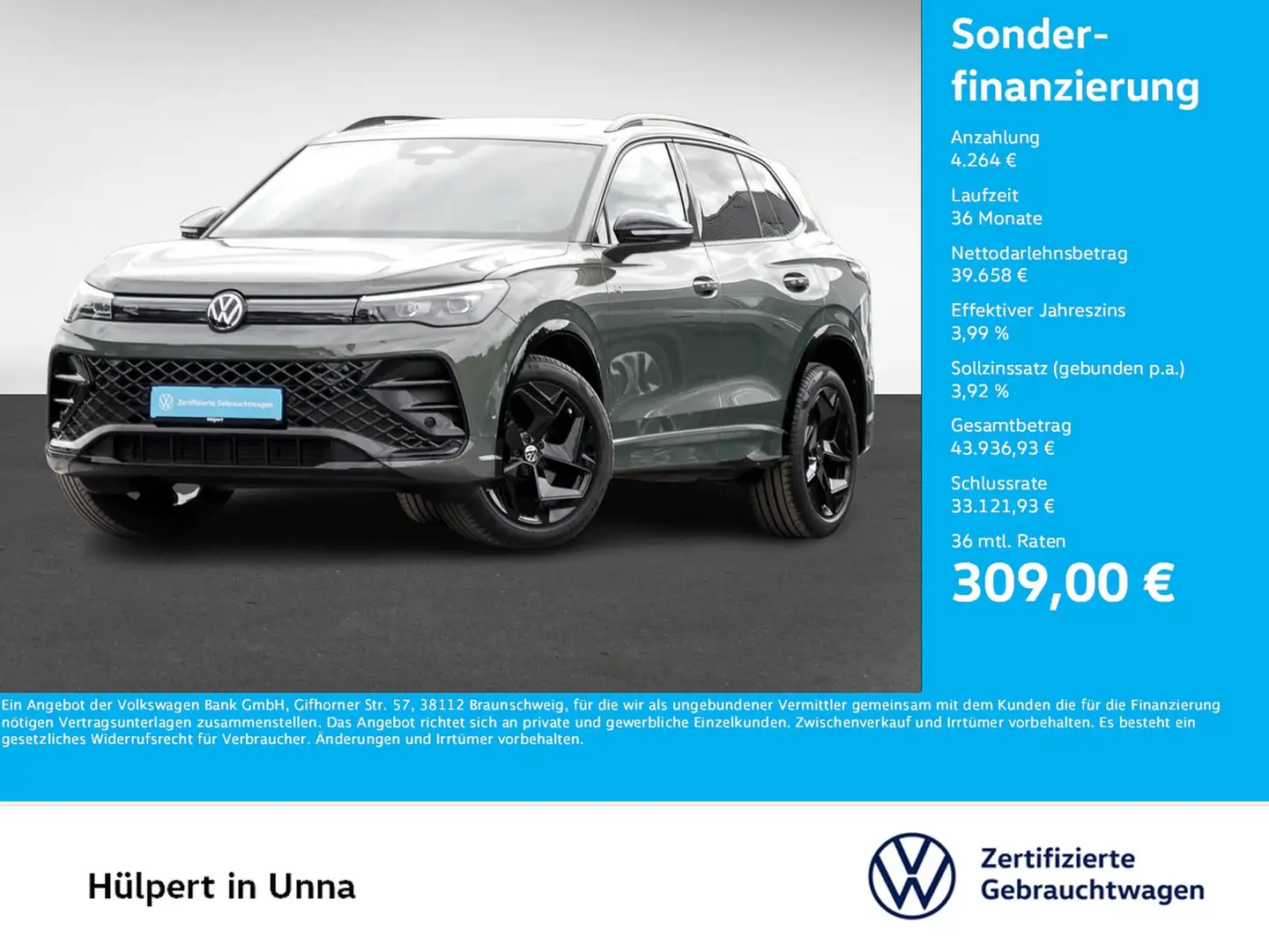 Volkswagen Tiguan 2.0 R-LINE BLACK STYLE PANO KAMERA AHK Vert - 1