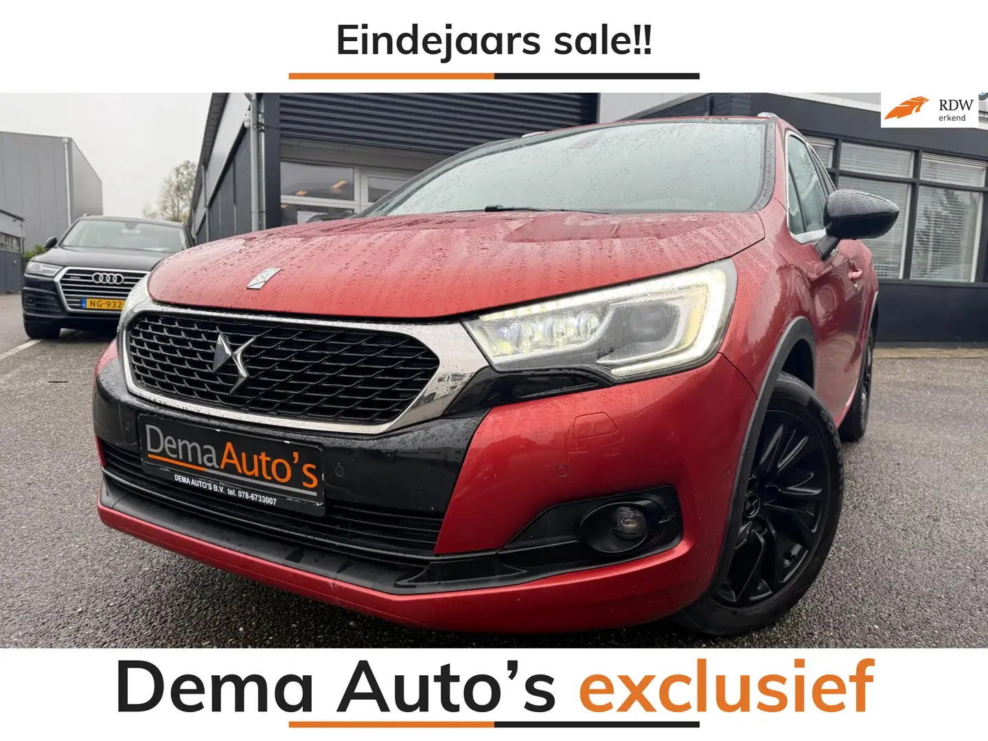 Citroen DS4 CROSSBACK 1.2 PureTech So Chic NAVI/LED/CARPLAY/EC Rood - 1
