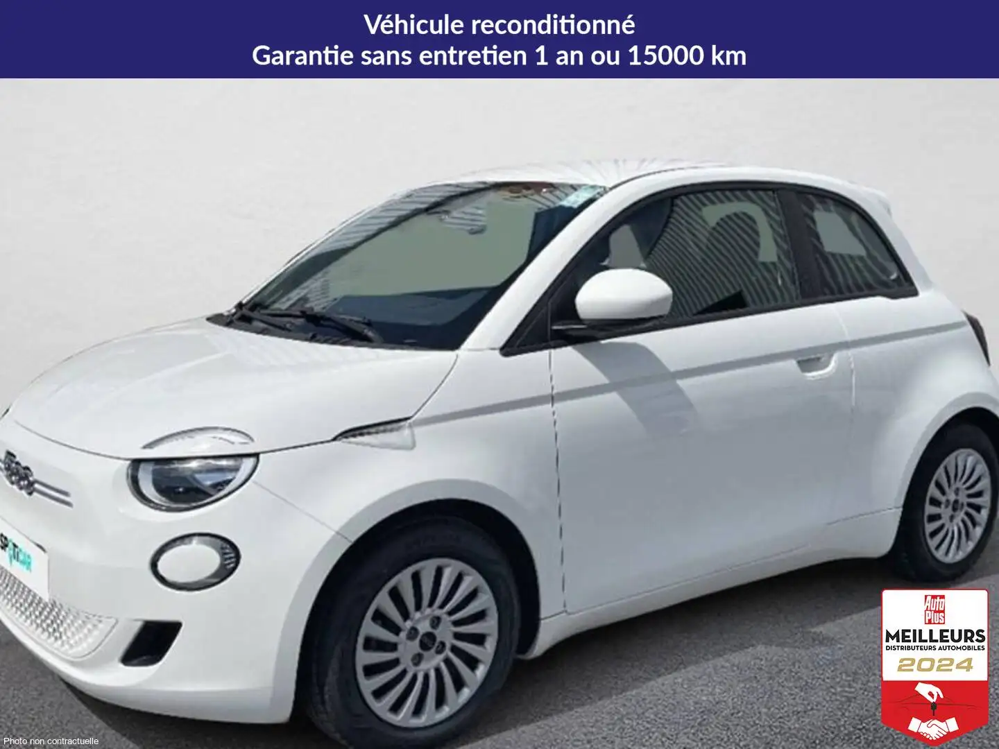 Fiat 500 E 95 ch action Blanc - 1