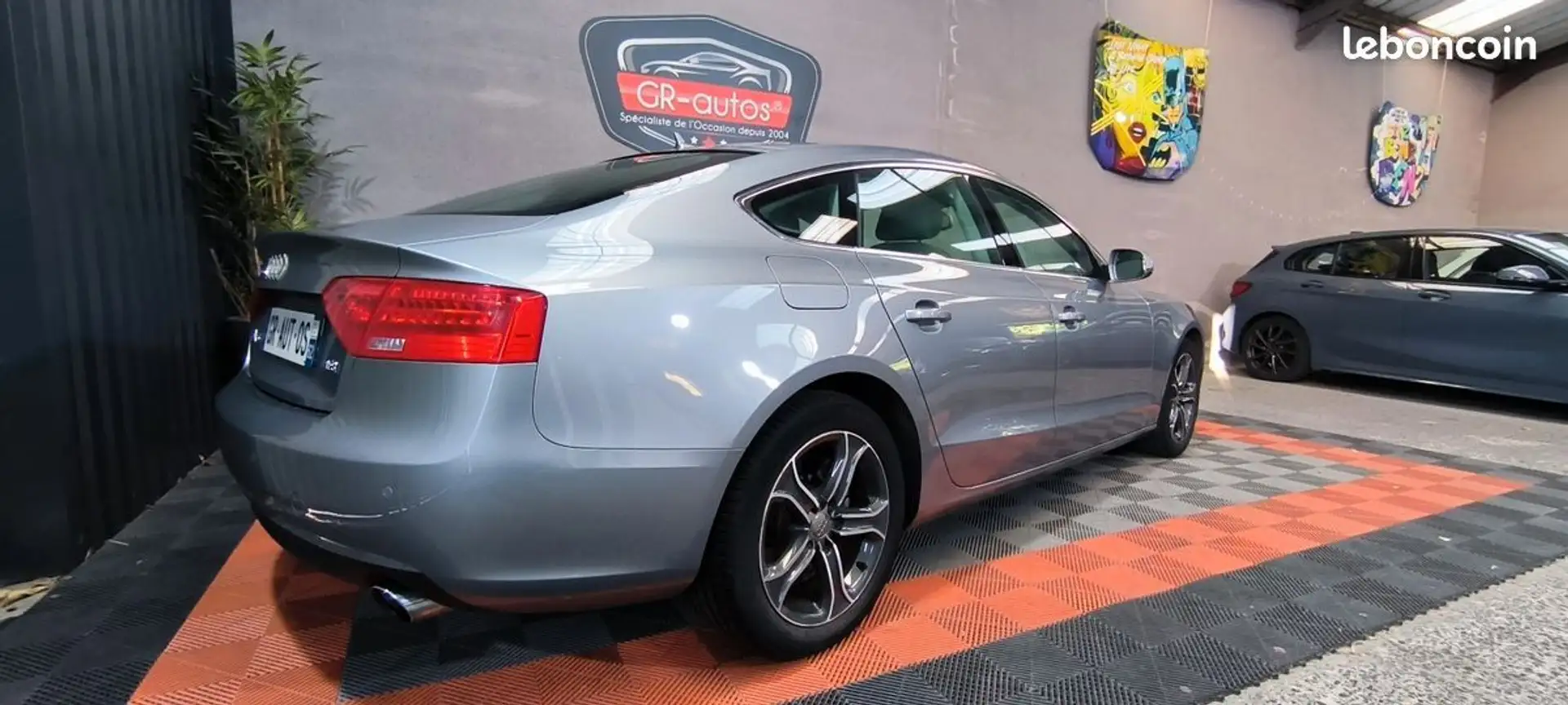 Audi A5 2.0 Tfsi 225cv 1ere main 57.000 kms certifiés Toutes factures dispos Cuir GPS sièges électriques chauffants Révisée et ga Gris - 2