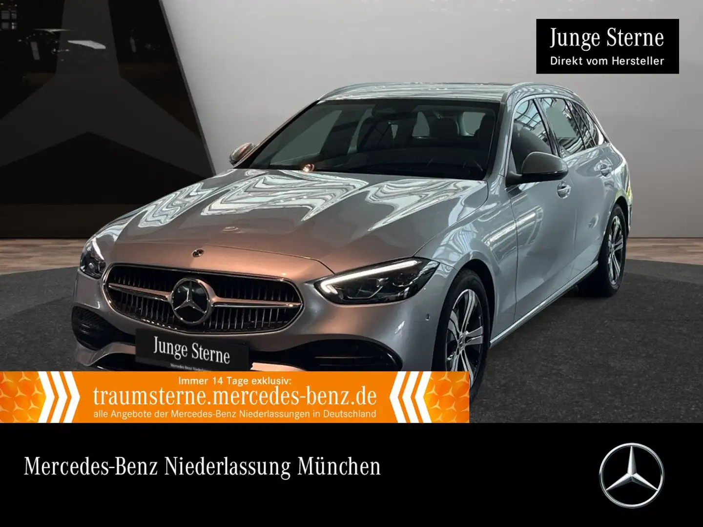 Mercedes-Benz C 200 T AVANTG+AHK+LED+KAMERA+TOTW+KEYLESS+9G Silber - 1