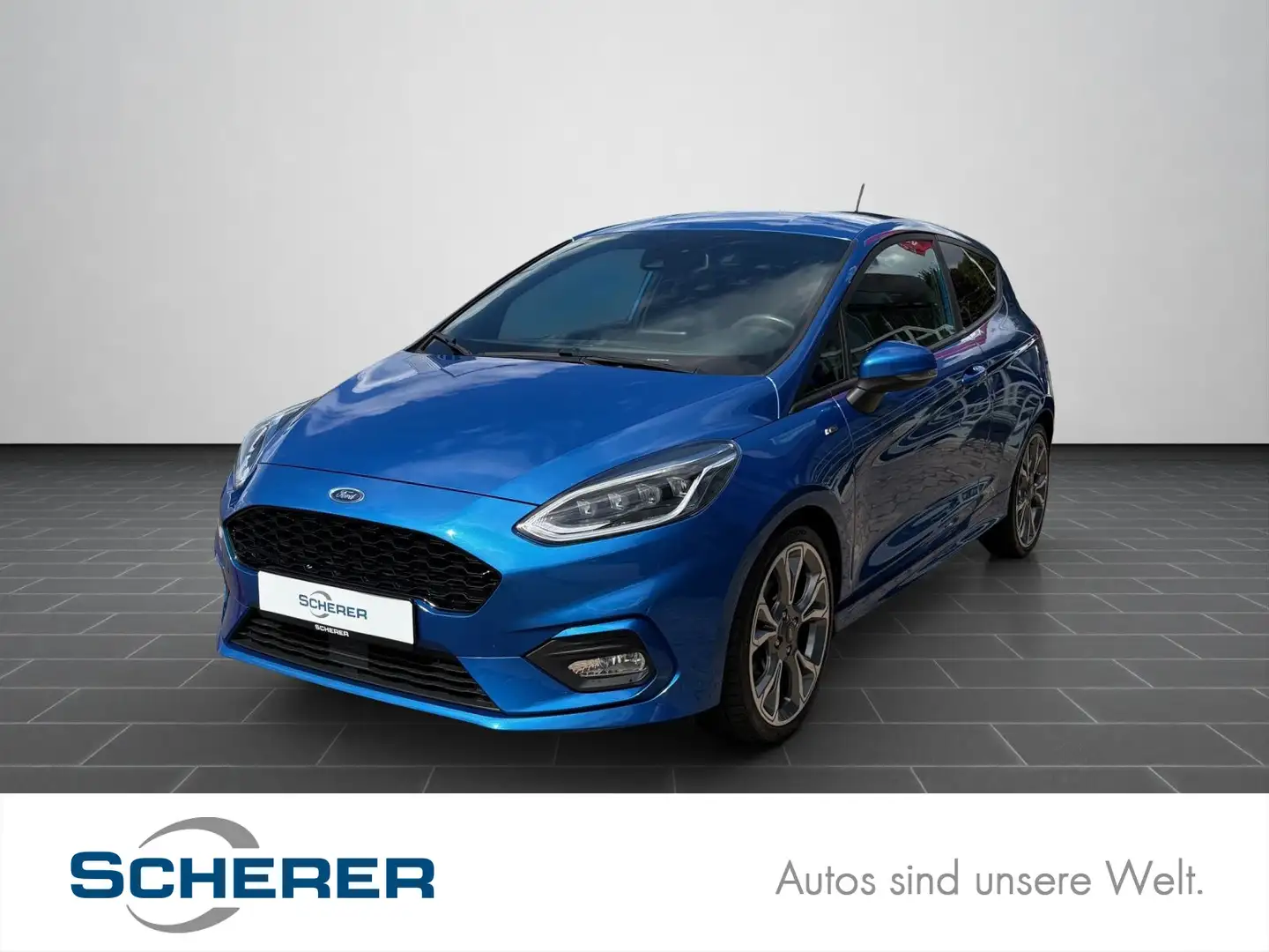 Ford Fiesta 1.0 EcoBoost ST-Line NAVI LED B&O ACC Bleu - 1