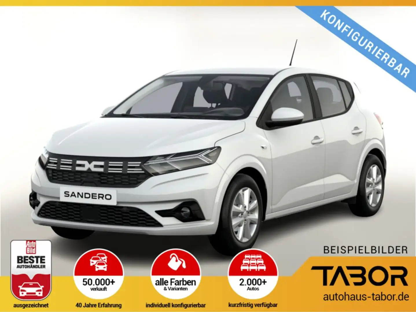 Dacia Sandero Expression TCe 100 ECO-G Weiß - 1