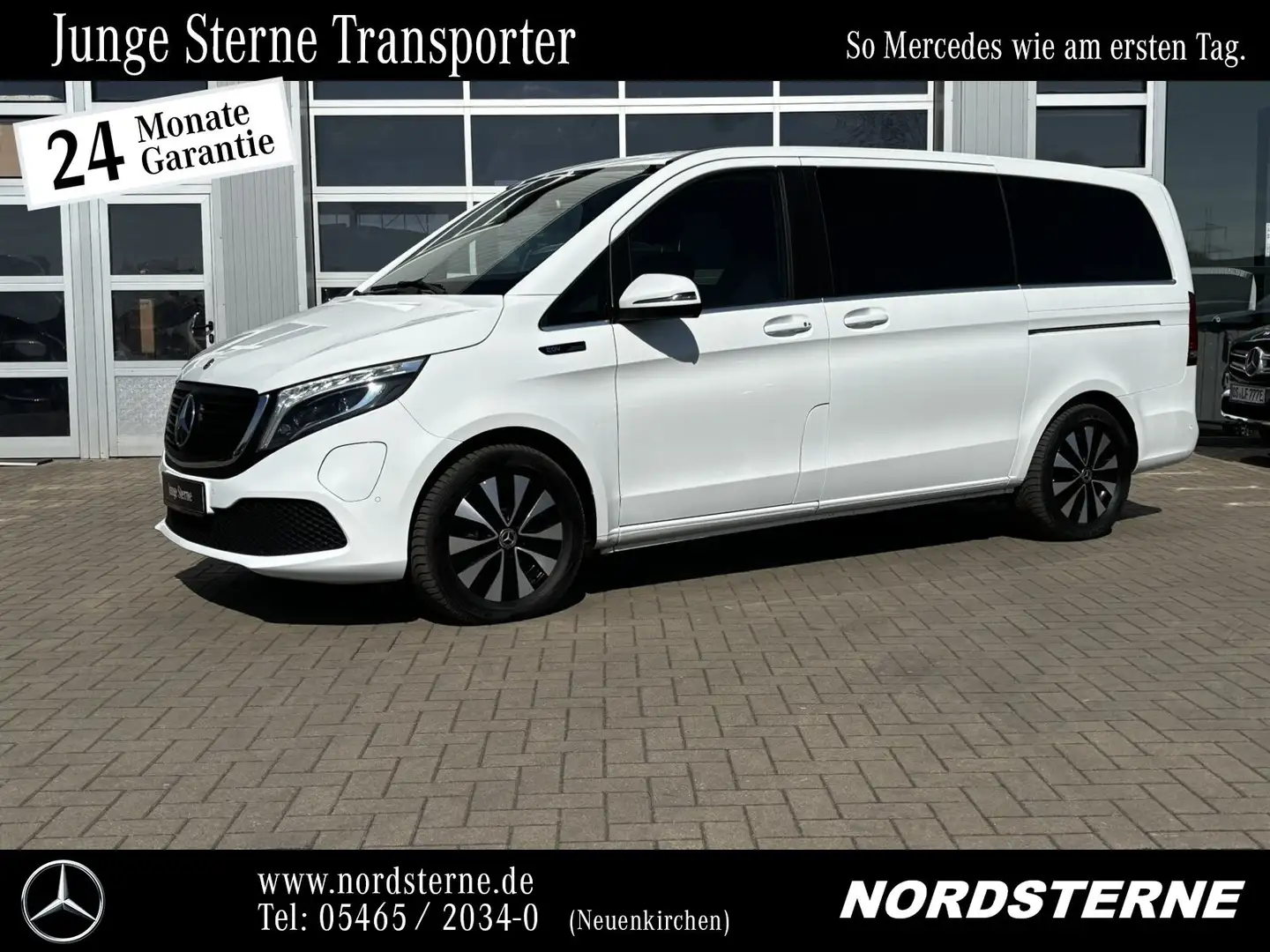Mercedes-Benz EQV 300 EQV 300 AVANTGARDE Lang Liegepaket 7Sitzer Navi/BC Wit - 1