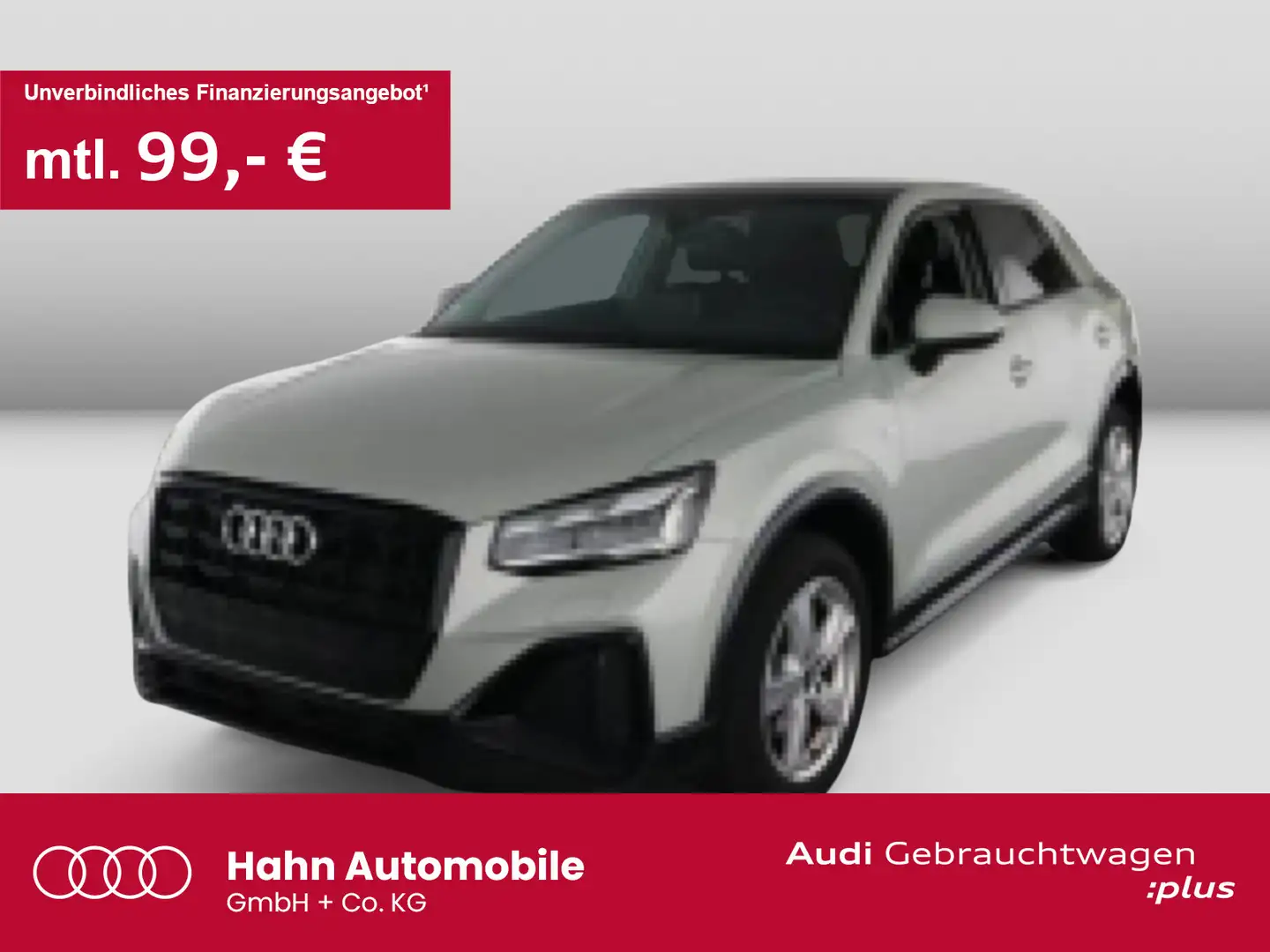 Audi Q2 35 TFSI S line Navi CAM AHK Matrix Pano Sitzh Silber - 1