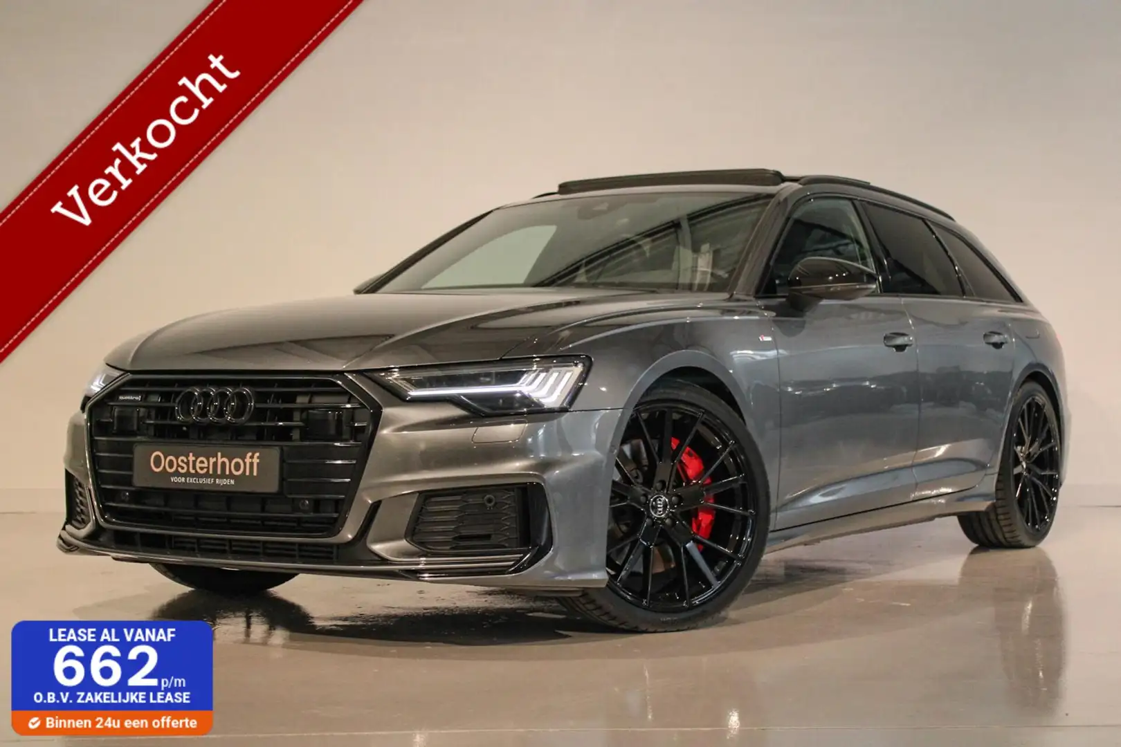 Audi A6 Avant 55 TFSI e Quattro Competition PANO | B&O Gris - 1