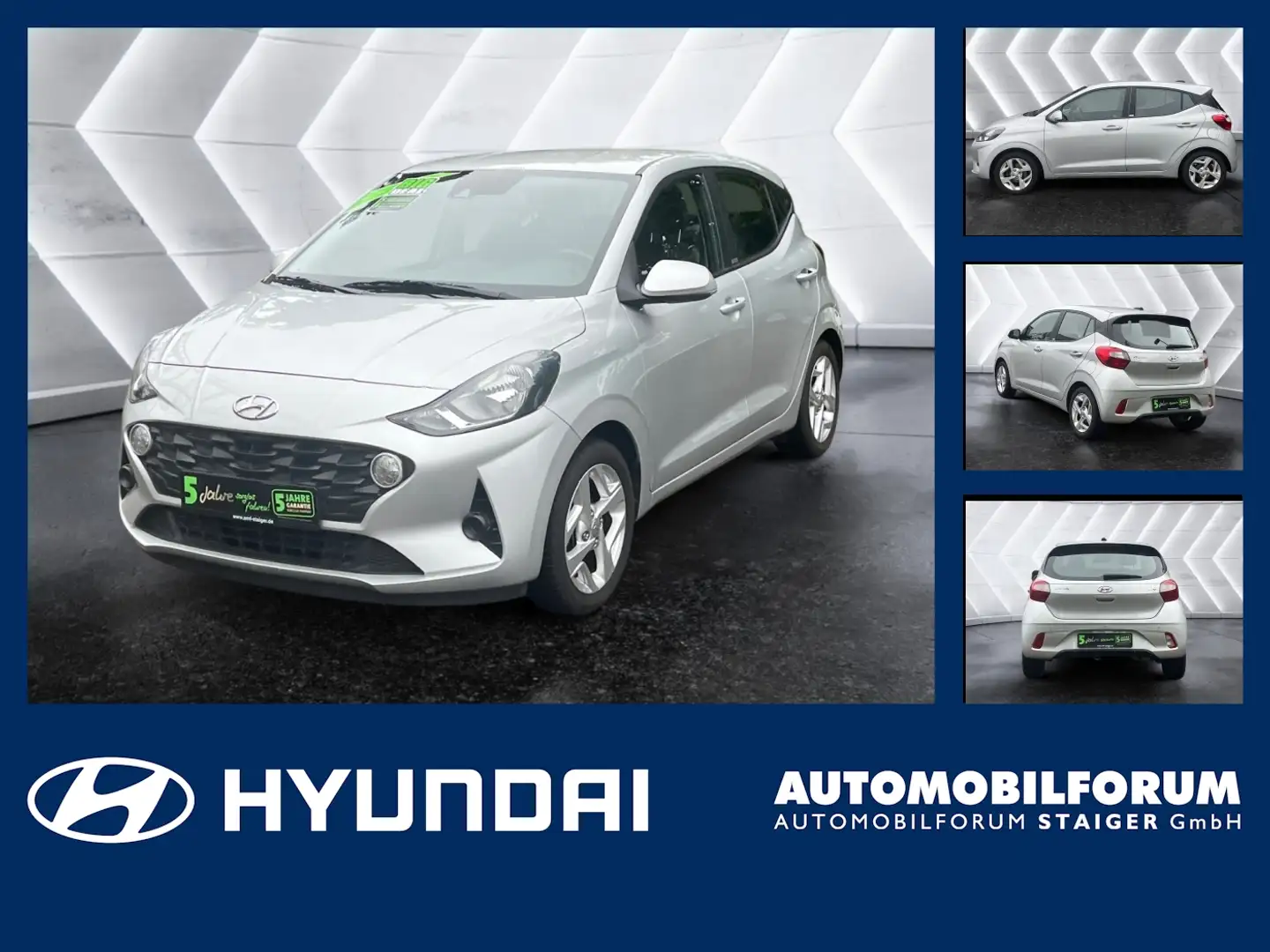 Hyundai i10 1.0 Trend DynLicht Fernlichtass. LM PDC SHZ Zilver - 1