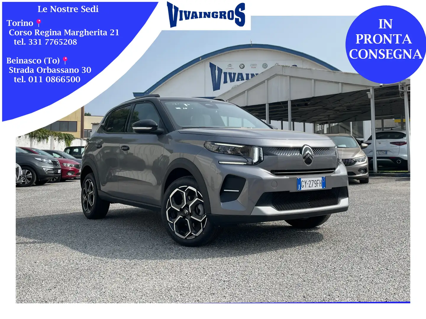 Citroen C3 1.2 Puretech Turbo Max 100CV / PRONTA CONSEGNA Grigio - 1